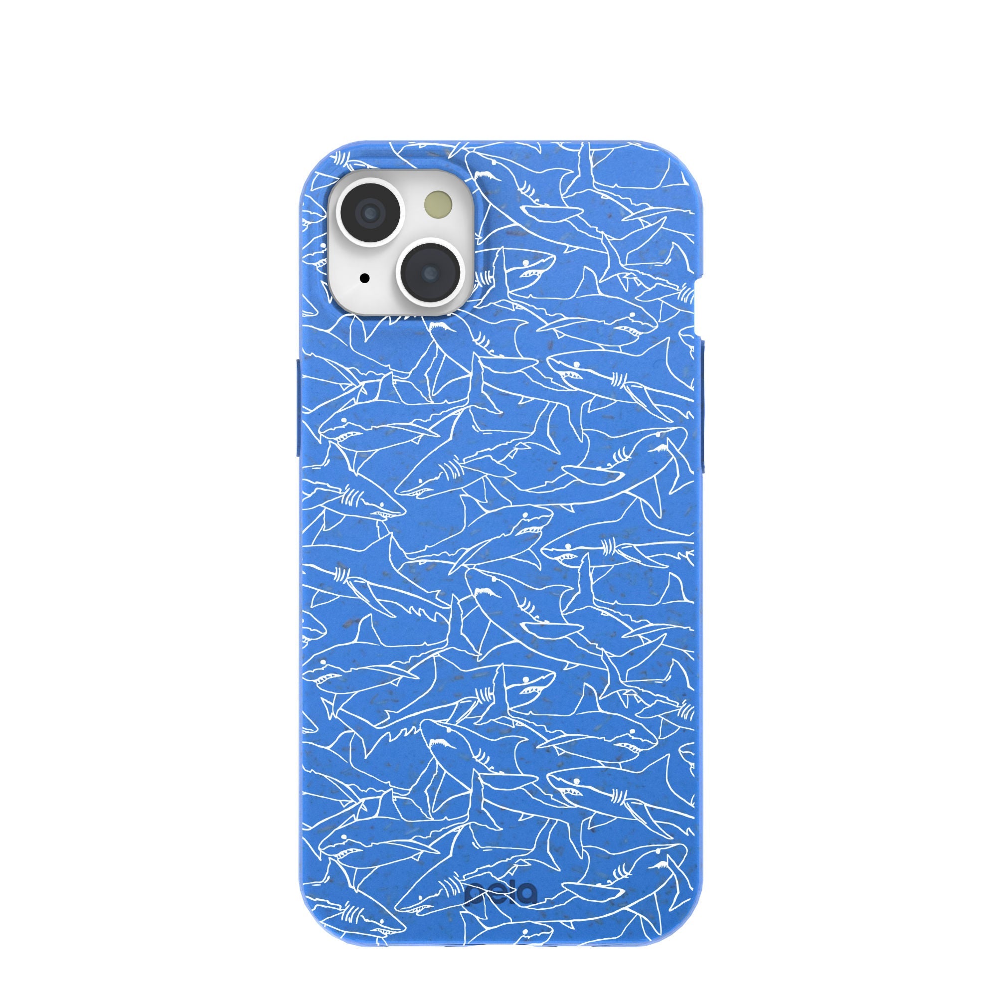Buy Electric Blue Shark Frenzy iPhone 15 Plus Case Refurbished - $65.00 Electric Blue Shark Frenzy iPhone 15 Plus Case Refurbished - Pela Case refurbished available on Cerqular