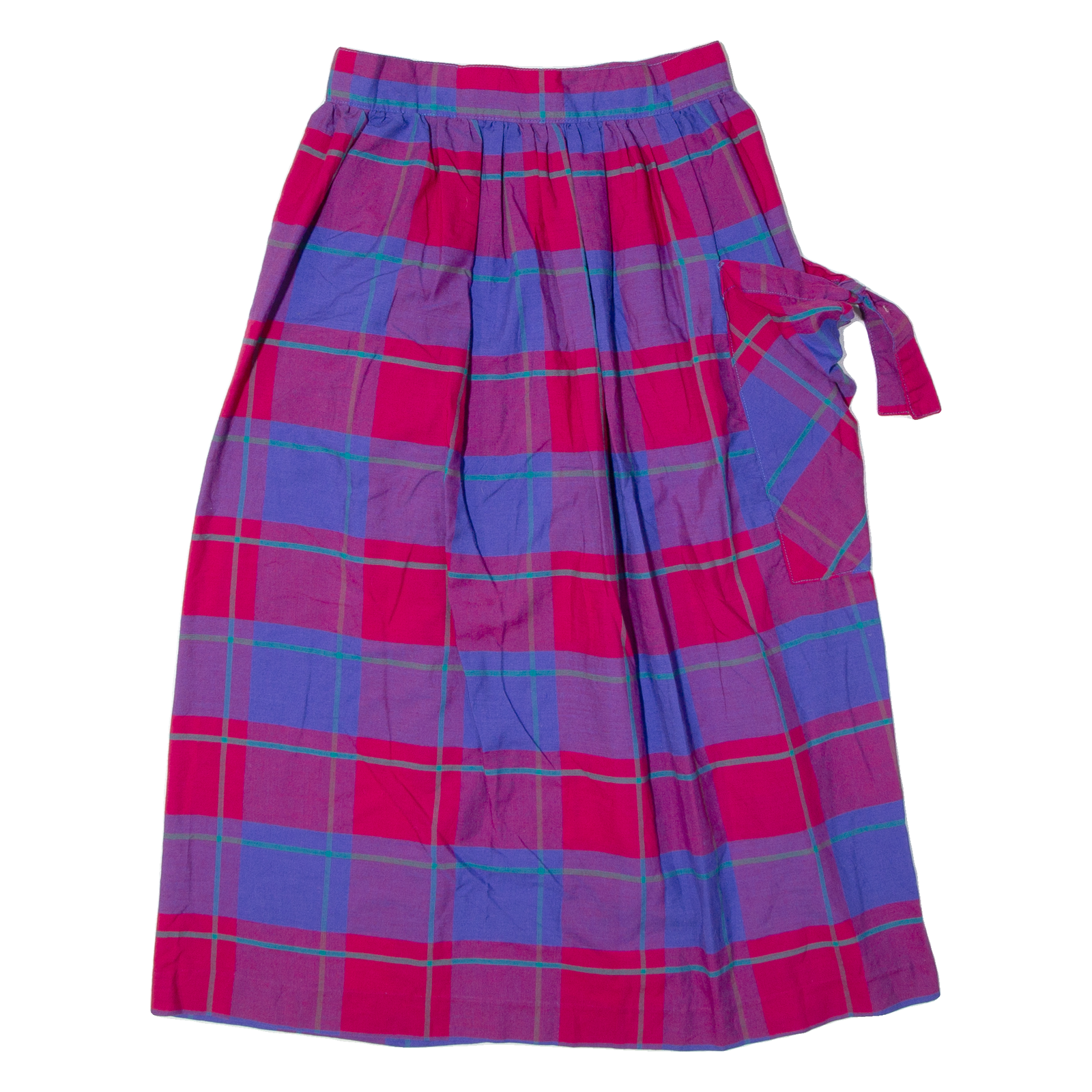 COUNTRY LANE Womens A-Line Skirt Red Midi Check XS Refurbished - N/A refurbished available on Cerqular