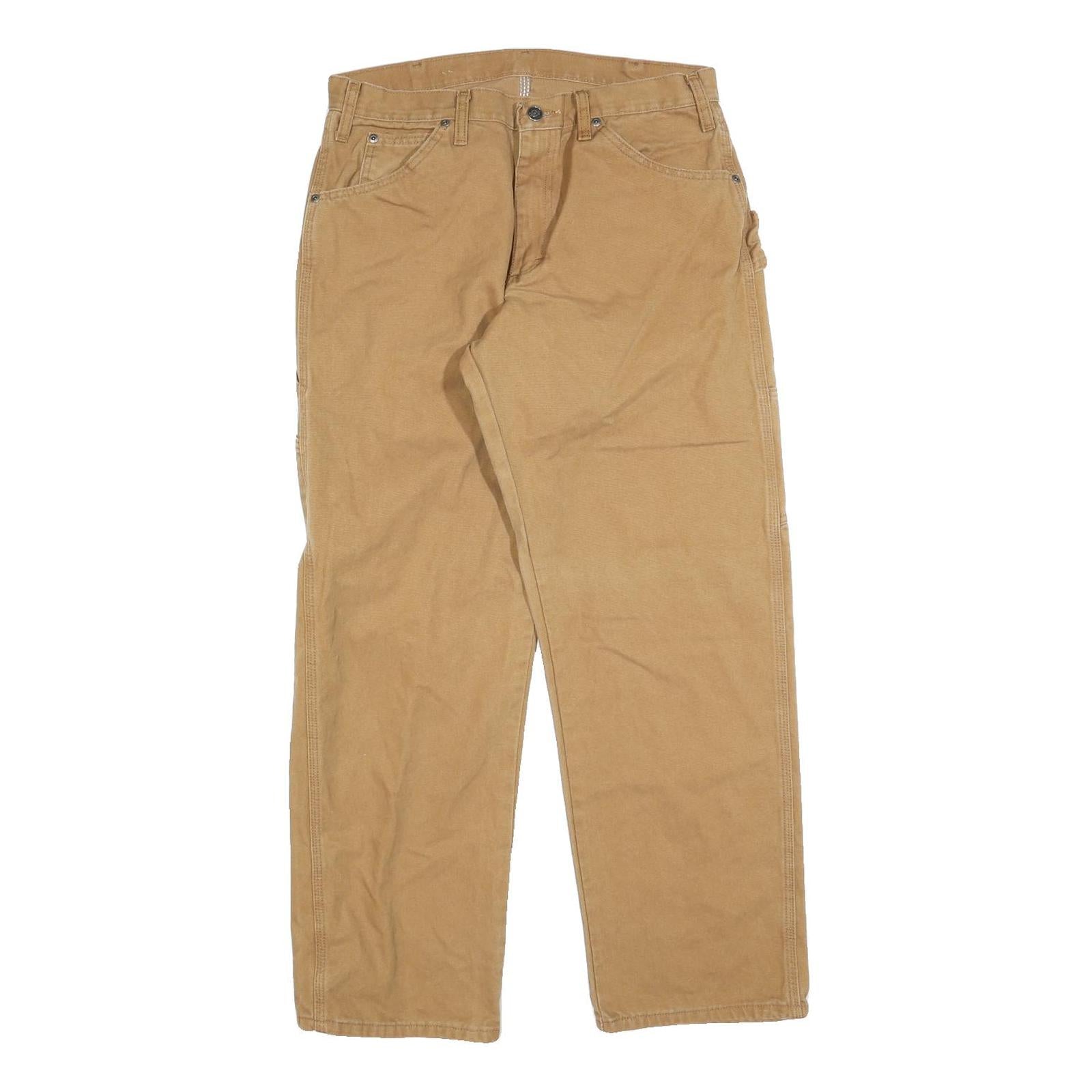 DICKIES Mens Regular Fit Beige Denim Jeans W34 L30 Workwear Straight Cotton Refurbished - N/A refurbished available on Cerqular