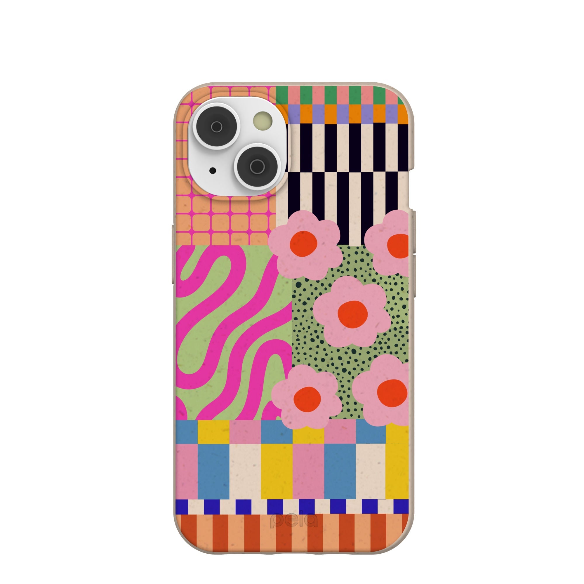 Seashell Abstract Cake iPhone 14/16e Case Refurbished - Pela Case refurbished available on Cerqular