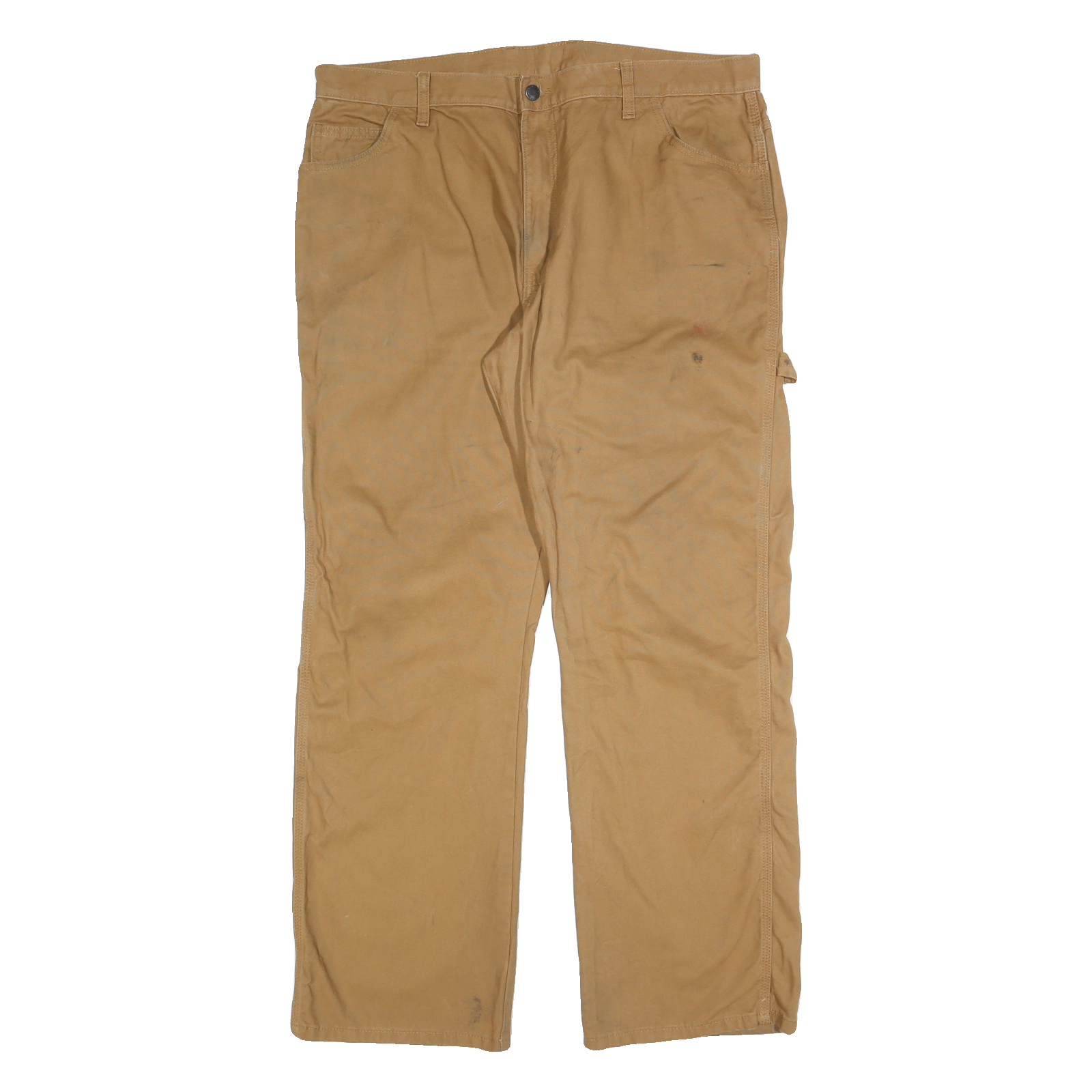 DICKIES Mens Regular Fit Workwear Jeans Beige Cotton Blend W38 L32 Zip Refurbished - N/A refurbished available on Cerqular