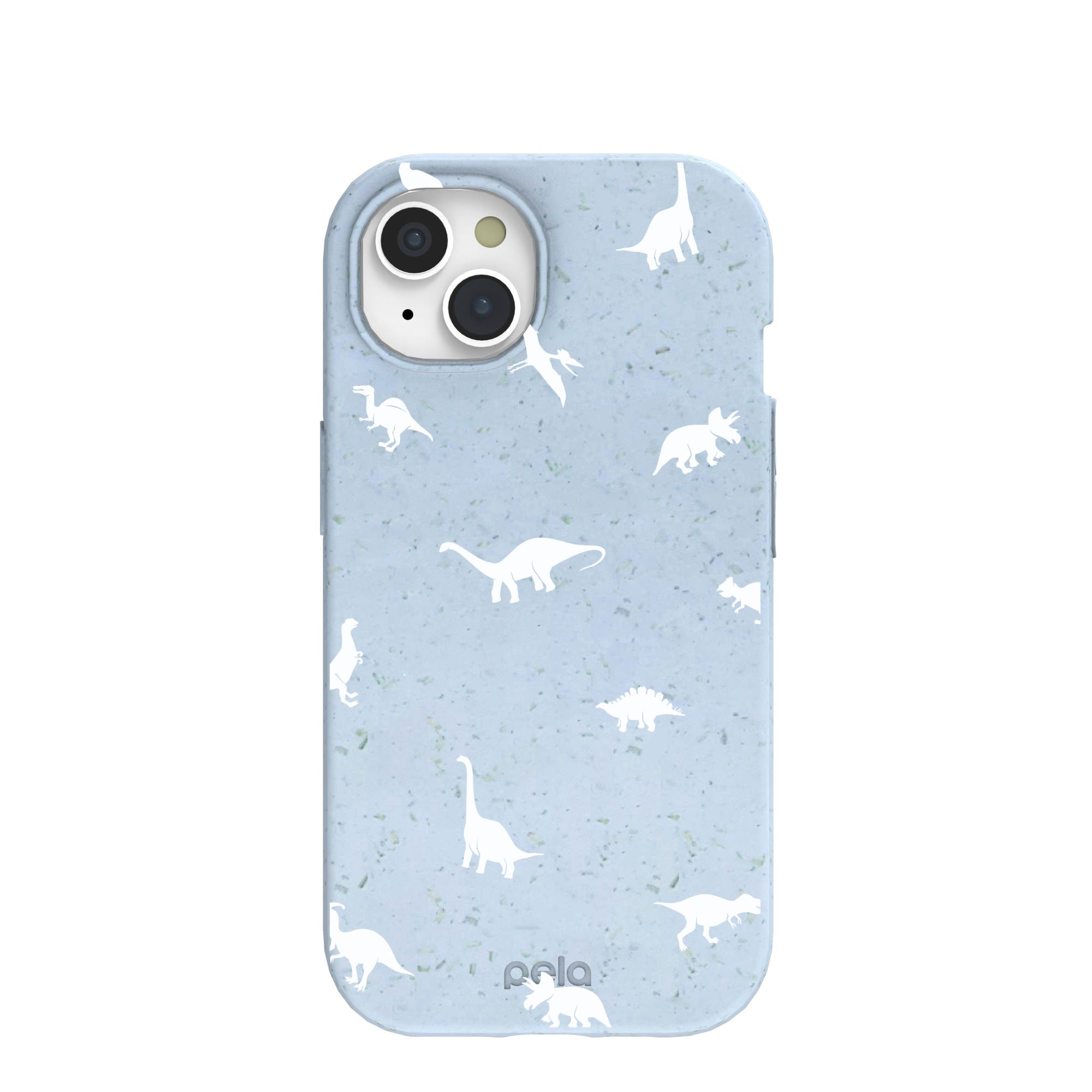 Powder Blue Lil Dinos iPhone 15 Case Refurbished - Pela Case refurbished available on Cerqular