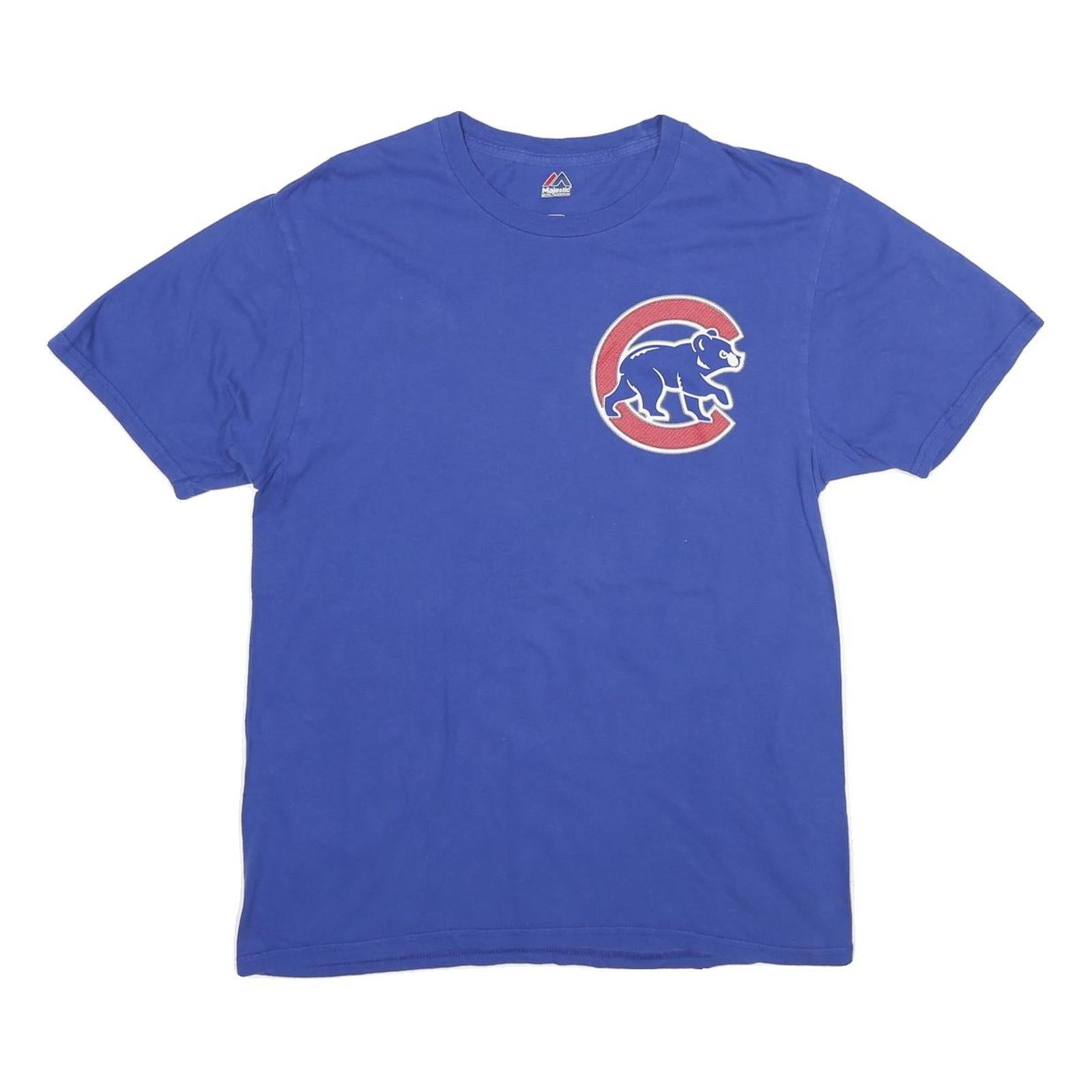 Buy MAJESTIC Mens Blue Heyward 22 Graphic T-Shirt M Short Sleeve Crew Neck Baseball Refurbished - $19.49 MAJESTIC Mens Blue Heyward 22 Graphic T-Shirt M Short Sleeve Crew Neck Baseball Refurbished - N/A refurbished available on Cerqular