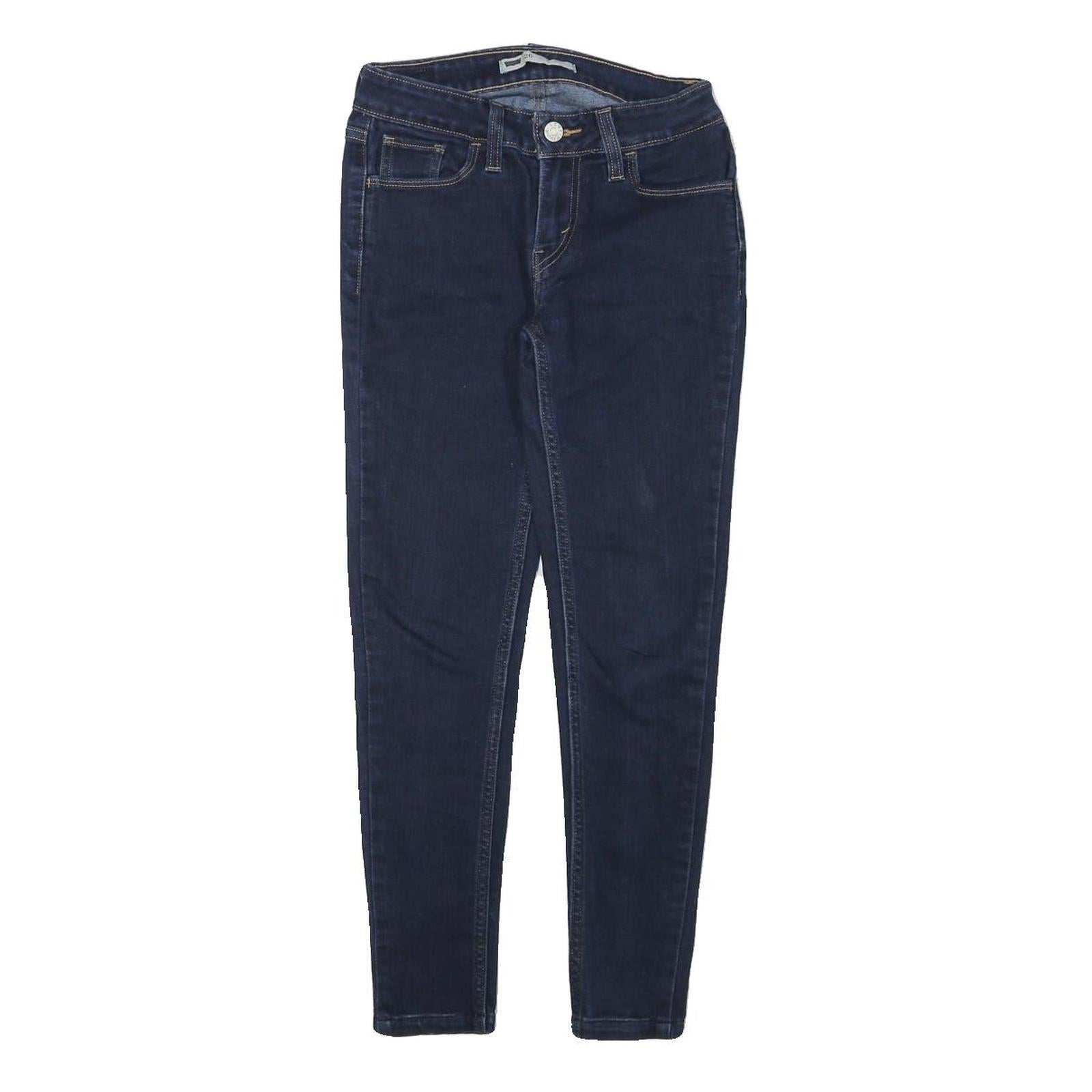 LEVI'S Womens Jeans Blue Slim Skinny Denim W24 L25 Classic Cotton Blend Zip Refurbished - N/A refurbished available on Cerqular
