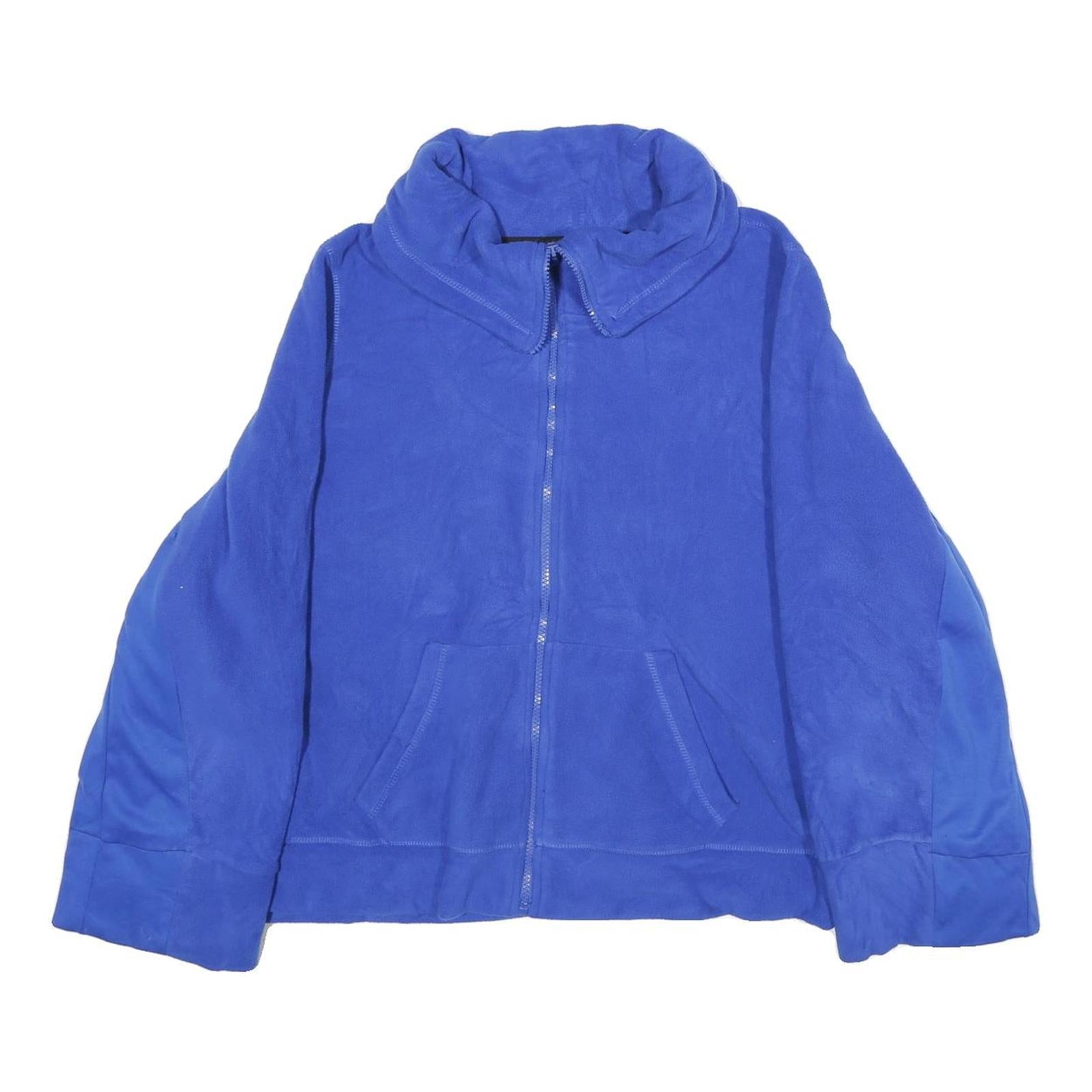 CALVIN KLEIN PERFORMANCE Womens Blue Polyester Zip Jacket L Casual Athleisure Refurbished - N/A refurbished available on Cerqular