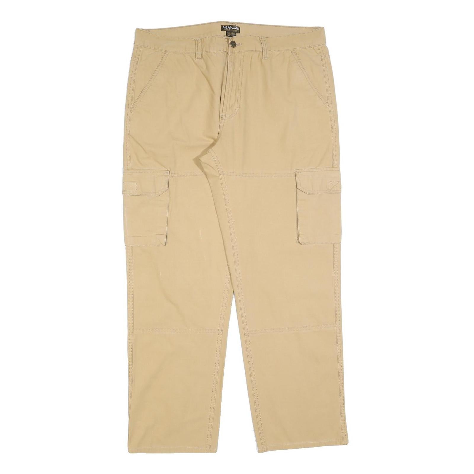 Buy ATLAS FOR MEN Mens Cotton Blend Beige Regular Fit Cargo Trousers W38 L30 Casual Refurbished - $23.39 ATLAS FOR MEN Mens Cotton Blend Beige Regular Fit Cargo Trousers W38 L30 Casual Refurbished - N/A refurbished available on Cerqular