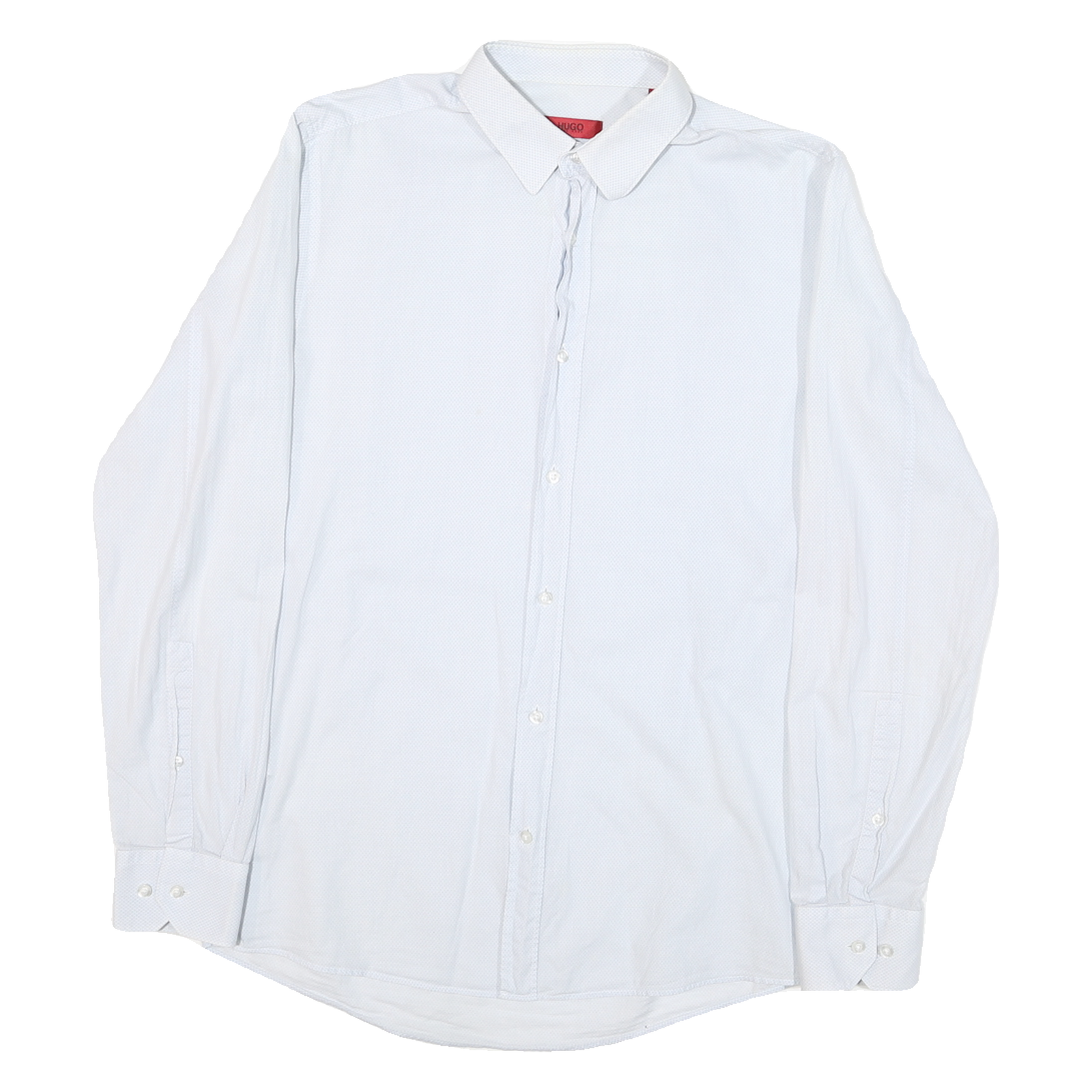 HUGO Mens White Shirt S Cotton Blend Long Sleeve Button Collar Formal Refurbished - N/A refurbished available on Cerqular