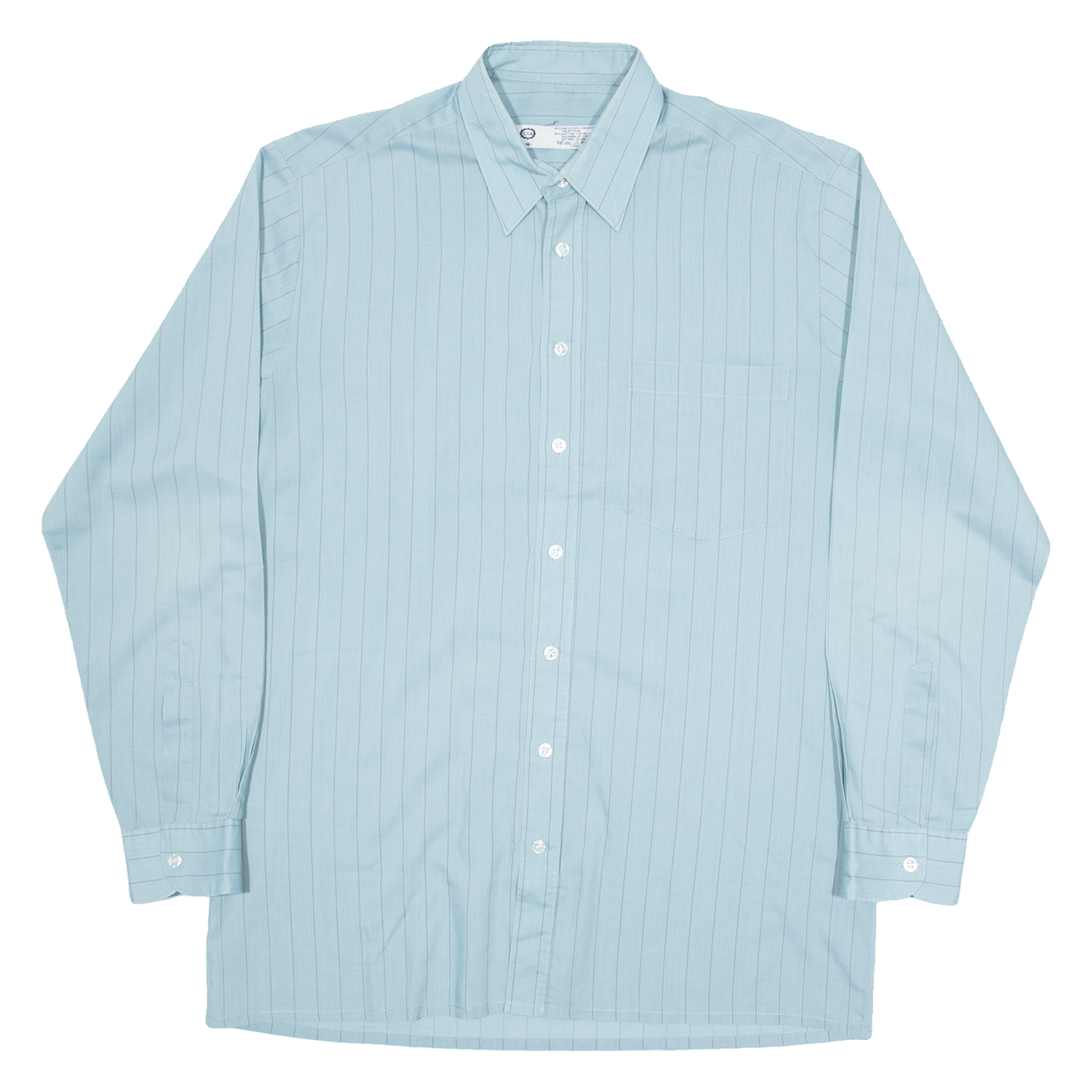 C&A Mens Shirt Blue Striped Long Sleeve M Refurbished - N/A refurbished available on Cerqular