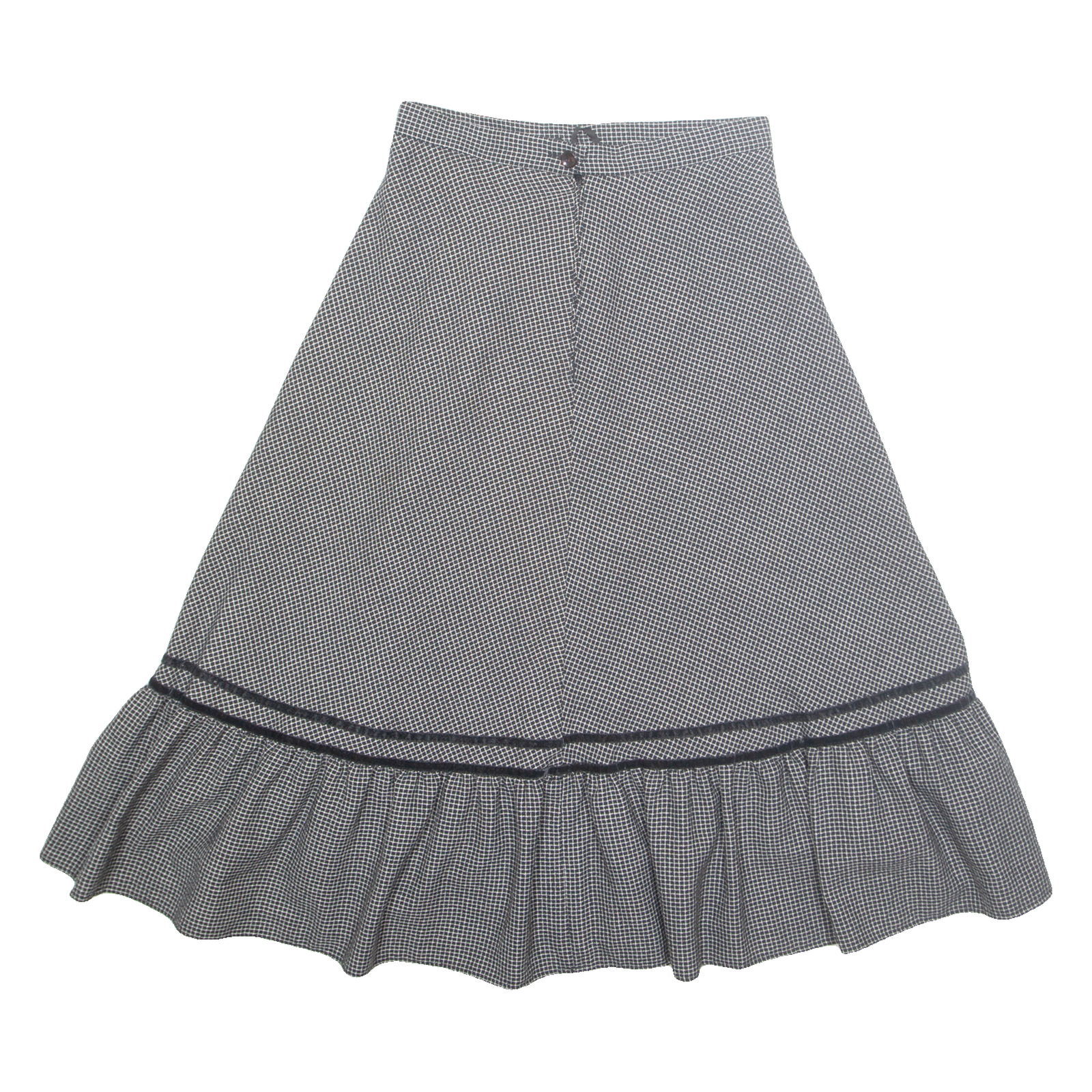 Womens Flare Skirt Grey Midi Viscose S Refurbished - N/A refurbished available on Cerqular