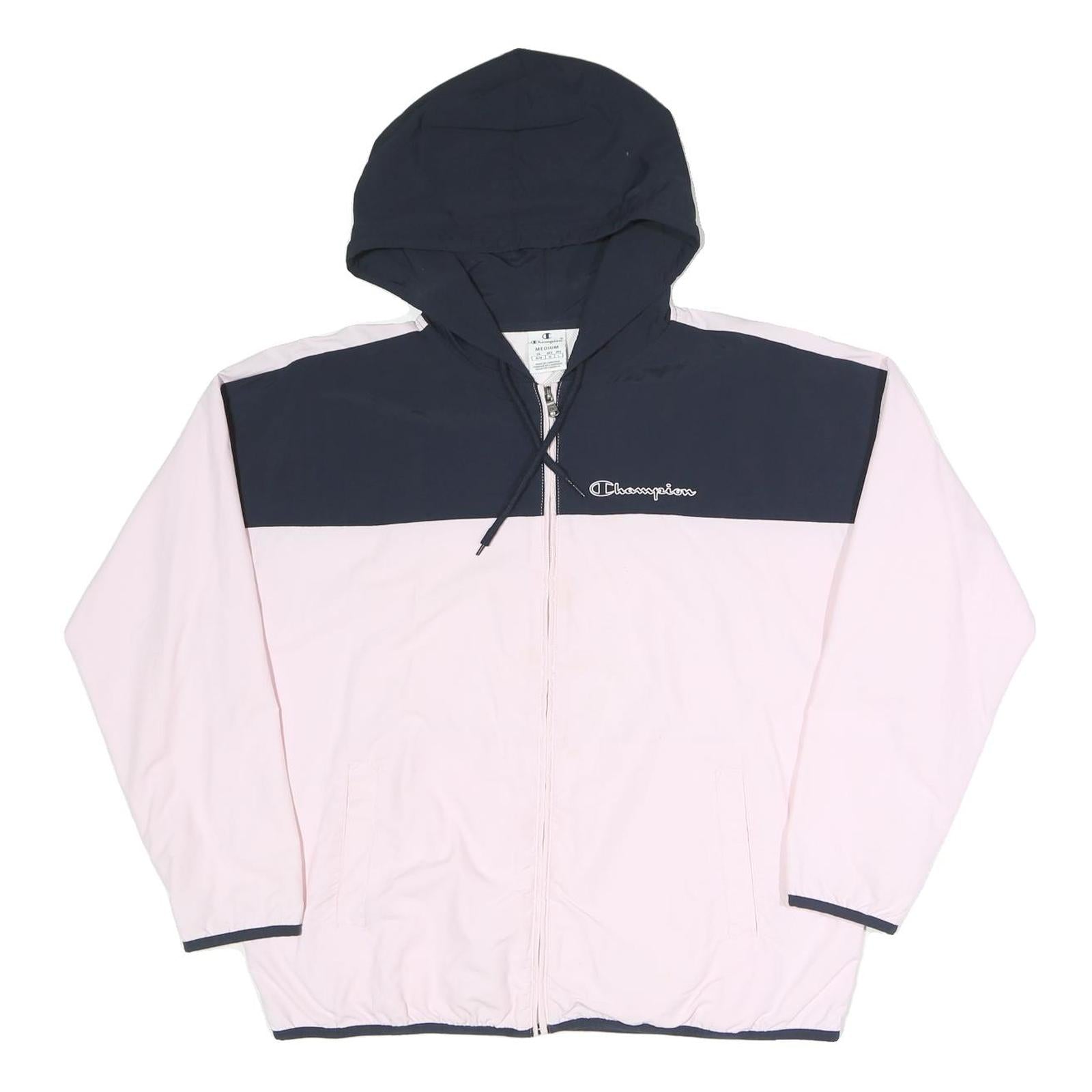 Buy CHAMPION Womens Pink & Navy Windbreaker Jacket M Polyester Blend Zip Hooded Refurbished - $41.59 CHAMPION Womens Pink & Navy Windbreaker Jacket M Polyester Blend Zip Hooded Refurbished - N/A refurbished available on Cerqular