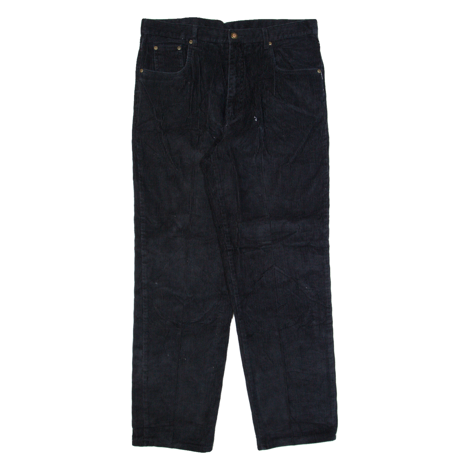 SARGENT PEPPER Chino Mens Corduroy Trousers Blue Straight 90s W34 L30 Refurbished - N/A refurbished available on Cerqular