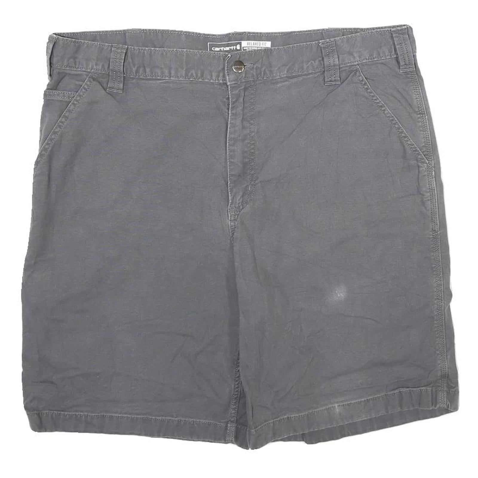 CARHARTT Mens Shorts Grey Casual Relaxed Fit XL W40 Workwear Cotton Blend Refurbished - N/A refurbished available on Cerqular