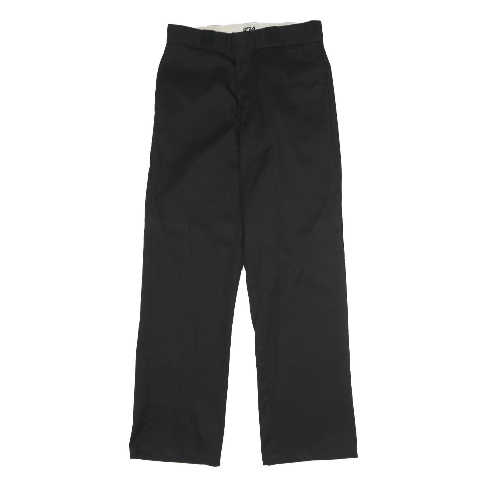 DICKIES Mens Polyester Blend Black Classic Straight Trousers W30 L32 Workwear Refurbished - N/A refurbished available on Cerqular