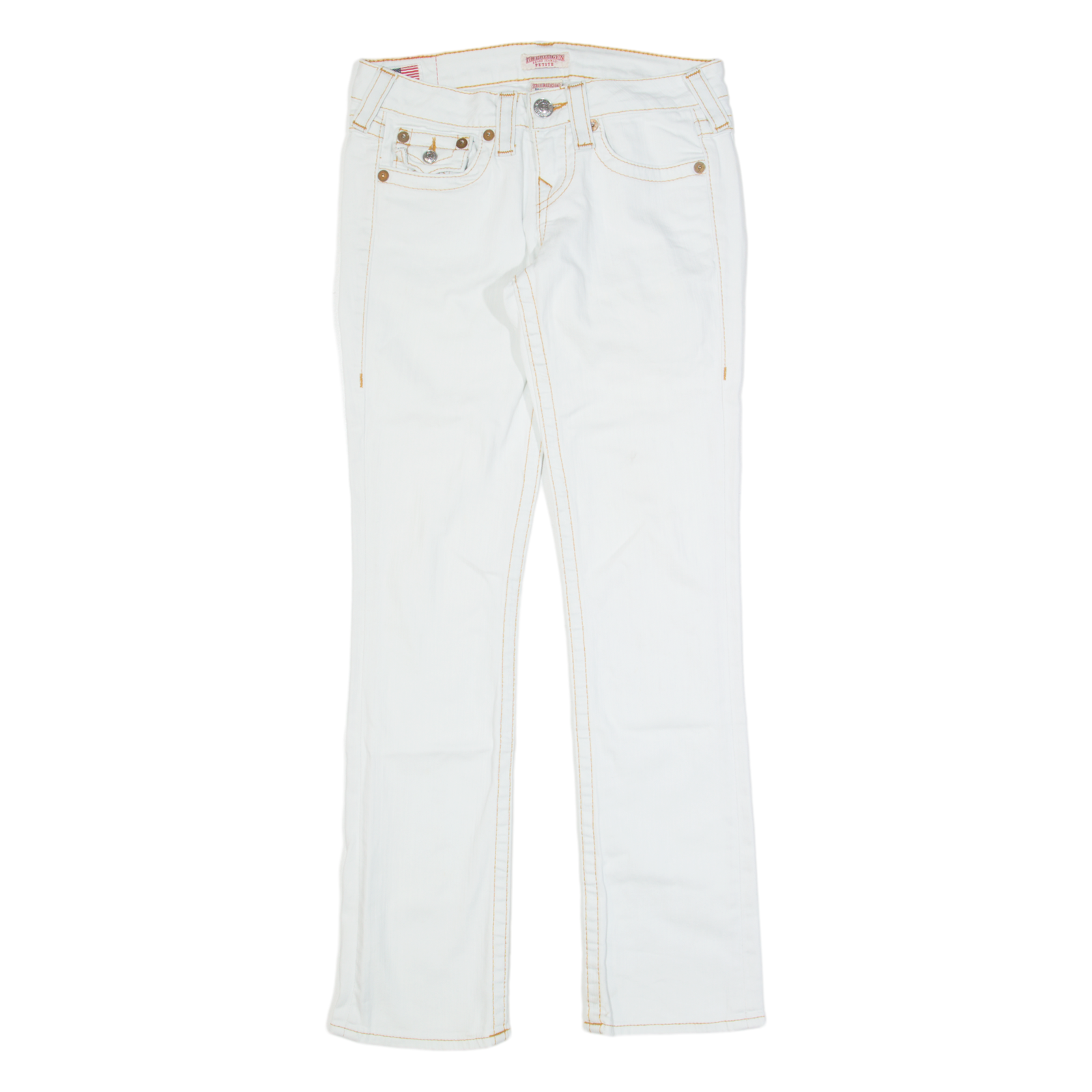 Buy TRUE RELIGION Petite Billy Womens Jeans White Slim Straight W26 L30 Refurbished - $74.09 TRUE RELIGION Petite Billy Womens Jeans White Slim Straight W26 L30 Refurbished - N/A refurbished available on Cerqular