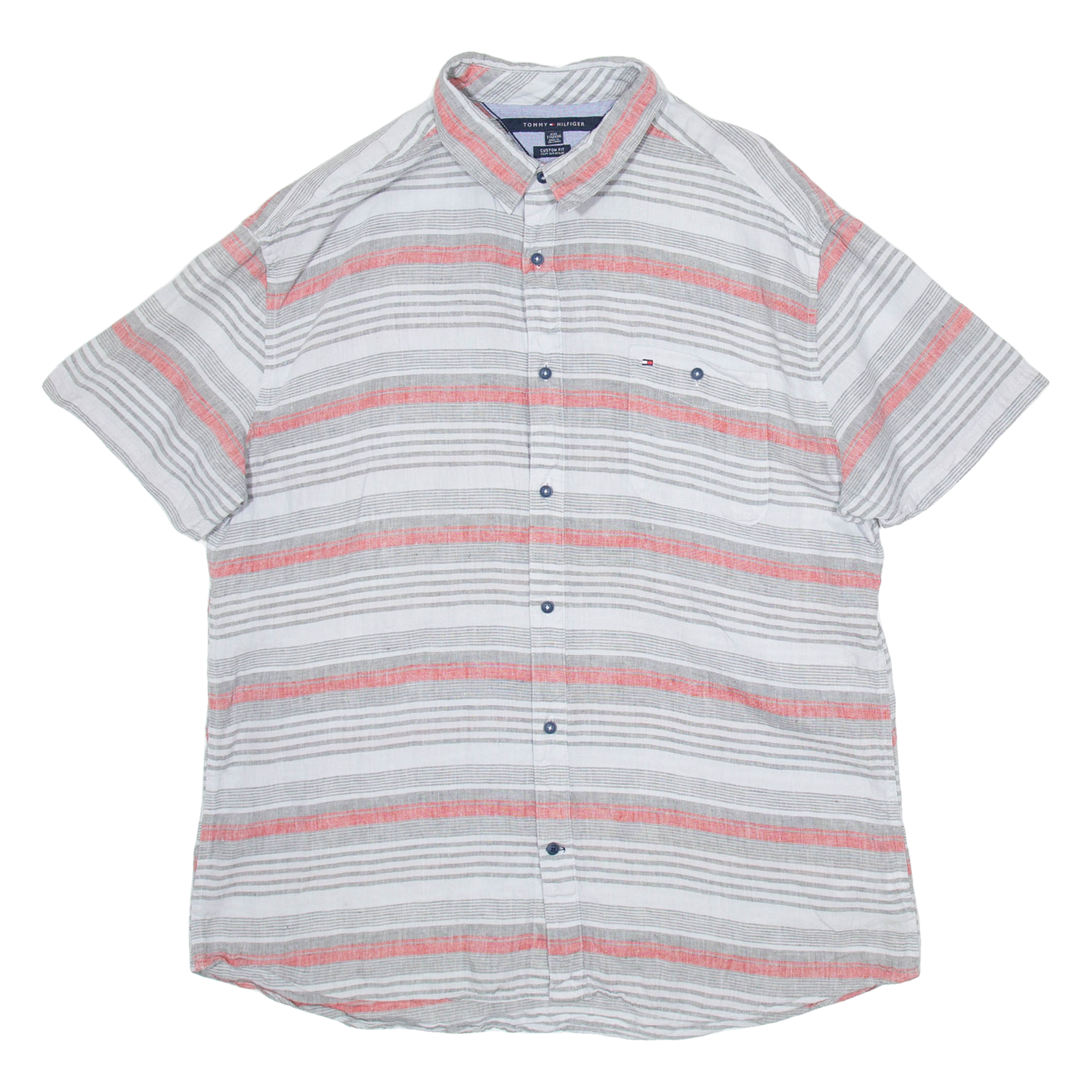 Buy TOMMY HILFIGER Mens Shirt Grey Striped 2XL Refurbished - $28.59 TOMMY HILFIGER Mens Shirt Grey Striped 2XL Refurbished - N/A refurbished available on Cerqular