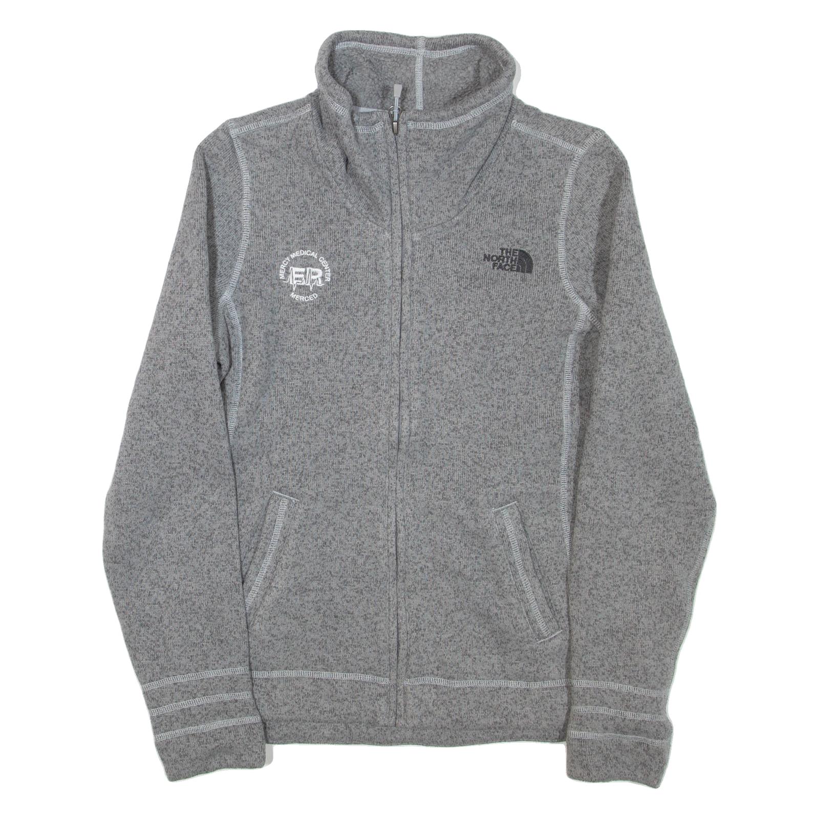 THE NORTH FACE Womens Fleece Jacket Grey S Refurbished - N/A refurbished available on Cerqular