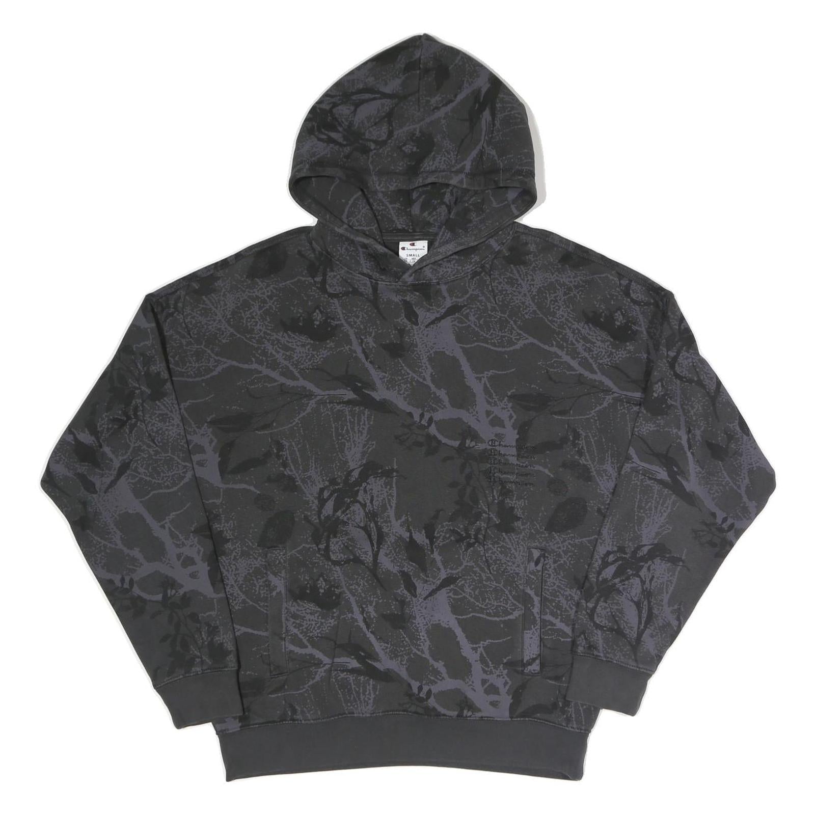 CHAMPION Mens Black Pullover Hoodie S Cotton Blend Casual Streetwear Refurbished - N/A refurbished available on Cerqular