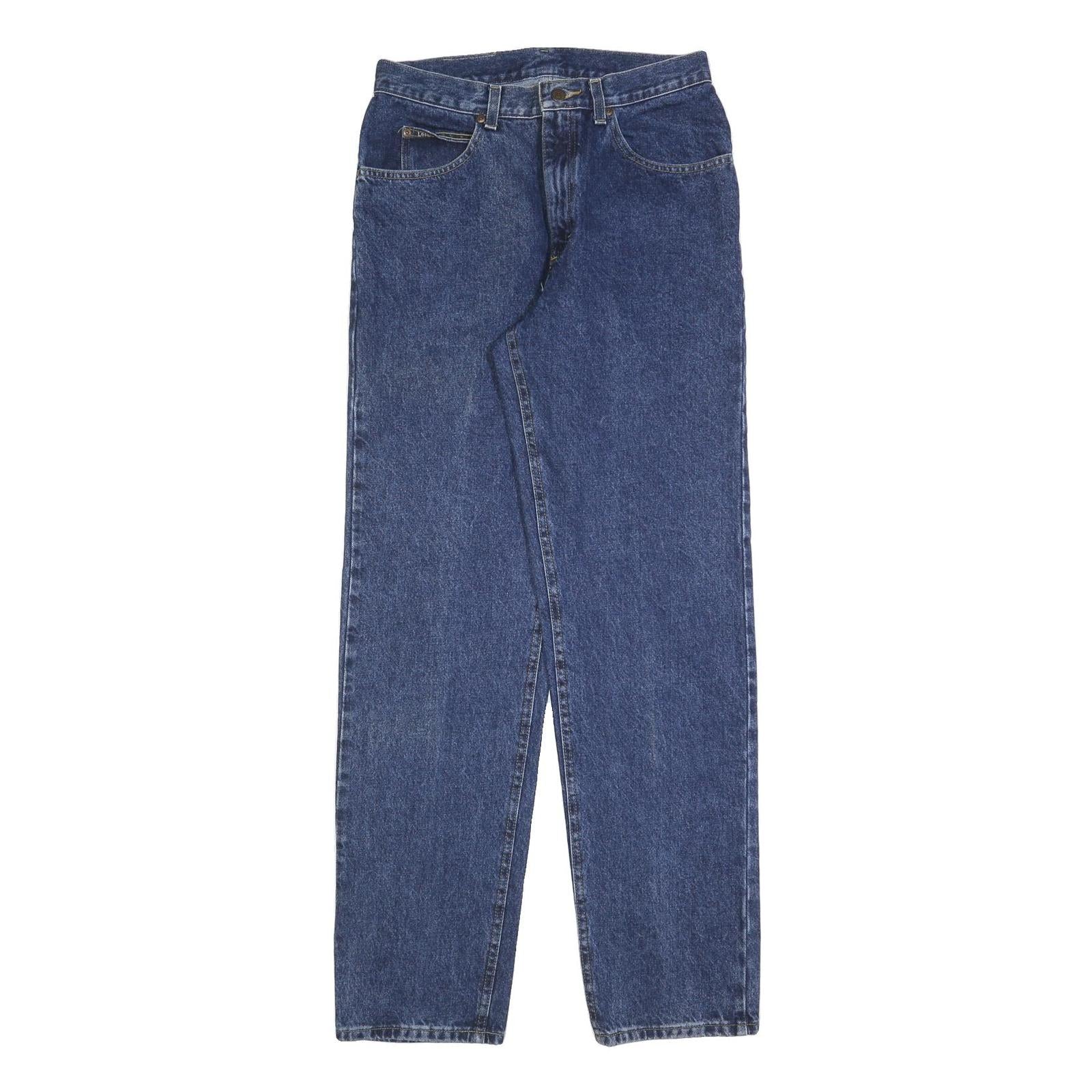 LEE Mens Jeans Blue Regular Straight Denim Medium W30 L34 Classic Casual Zip Refurbished - N/A refurbished available on Cerqular