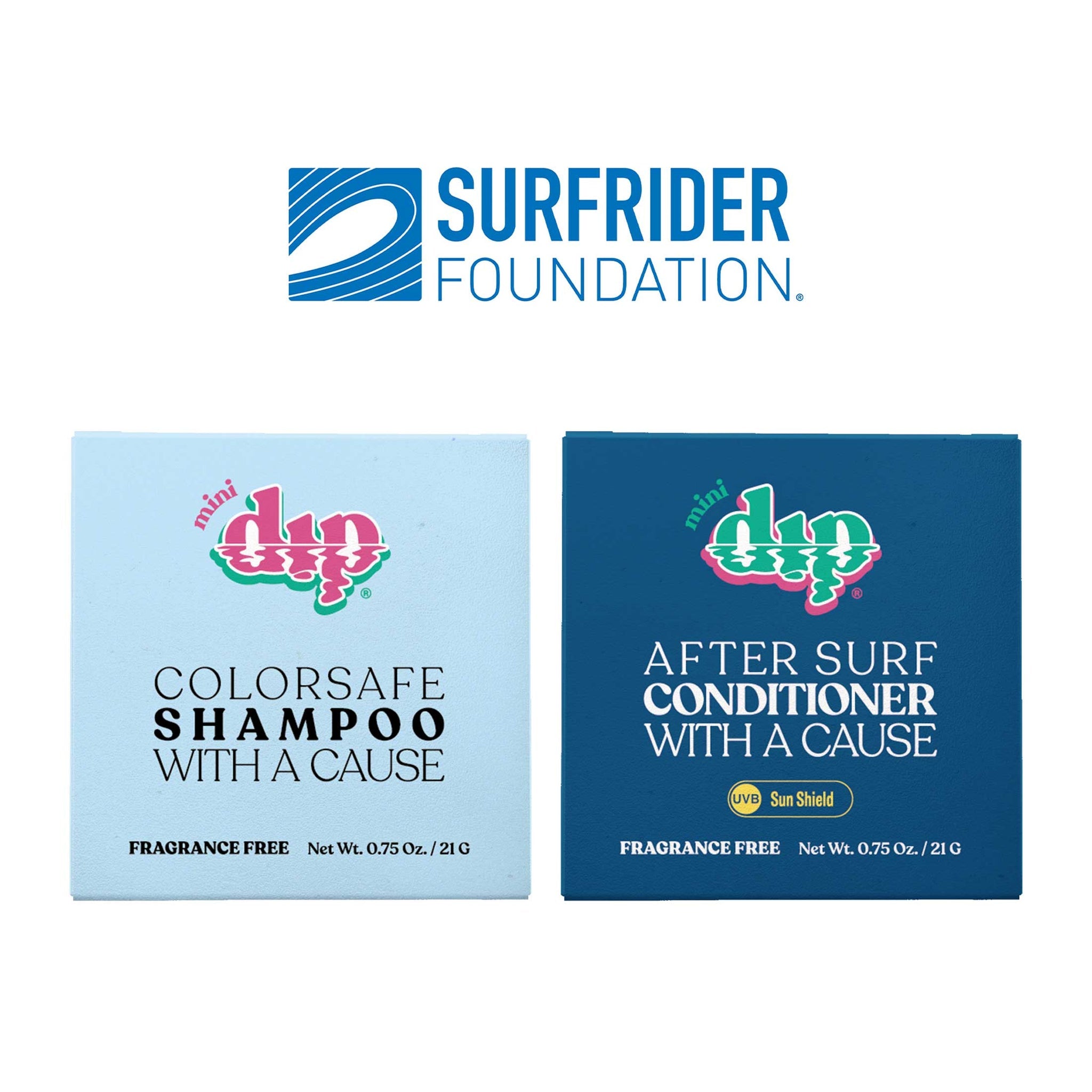 Double Dip: Surfrider, Fragrance Free - Minis Refurbished - Dip Sustainable Hair Care refurbished available on Cerqular