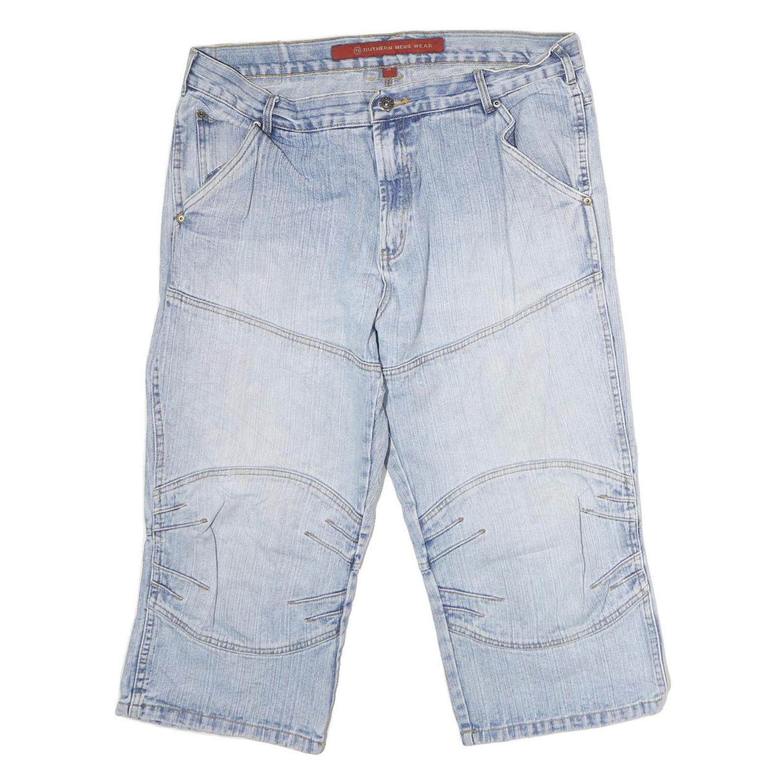 SOUTHERN Mens Shorts Blue Casual Denim M W37 Cotton Relaxed Fit Refurbished - N/A refurbished available on Cerqular