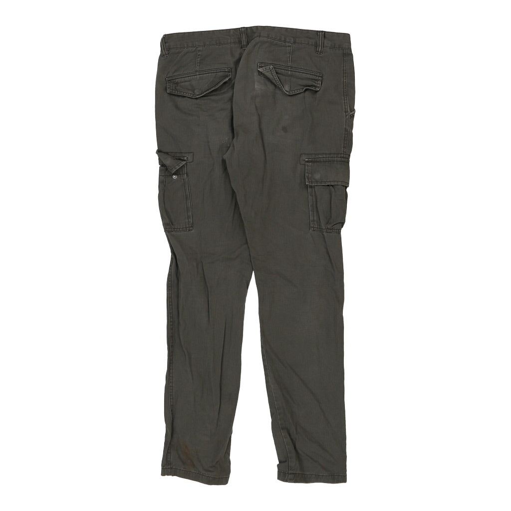 Ovs Cargo Trousers - 36W 33L Khaki Cotton Blend Refurbished - Thrifted (note: this is a term often used to describe second- refurbished available on Cerqular