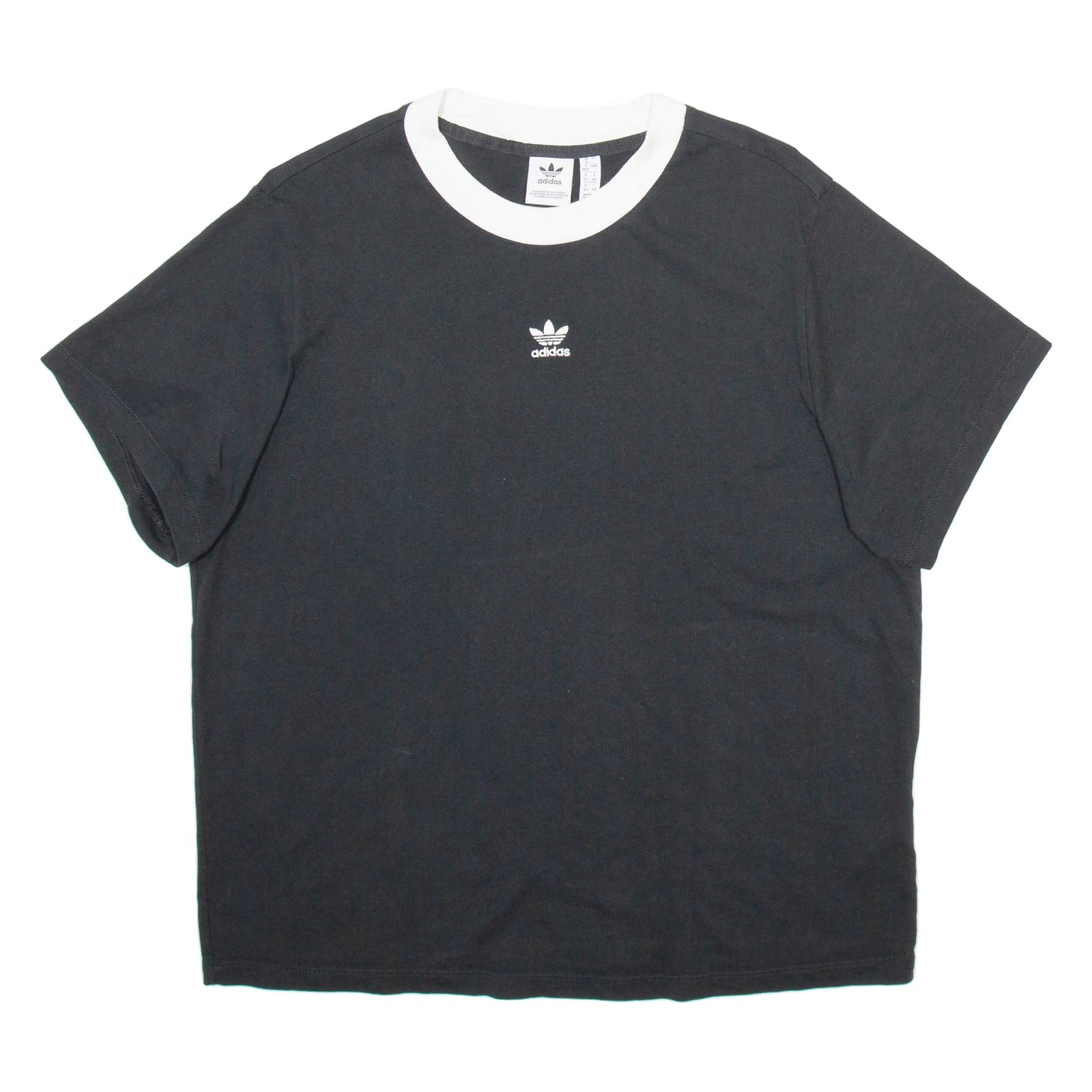 ADIDAS Womens T-Shirt Black UK 12 Refurbished - N/A refurbished available on Cerqular