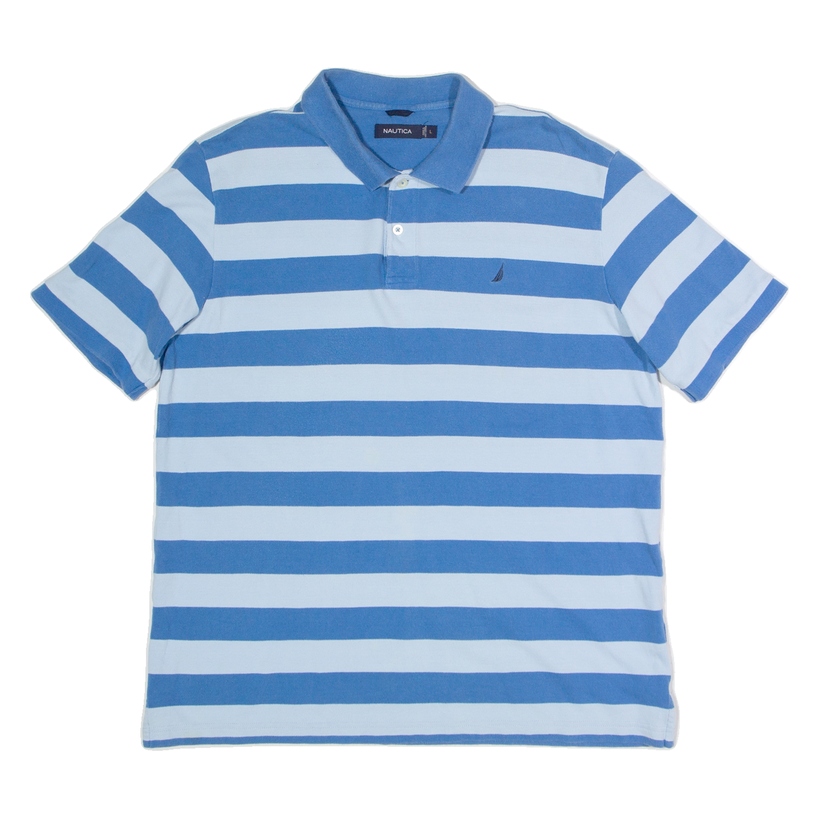 Buy NAUTICA Mens Polo Shirt Blue Striped L Refurbished - $27.29 NAUTICA Mens Polo Shirt Blue Striped L Refurbished - N/A refurbished available on Cerqular