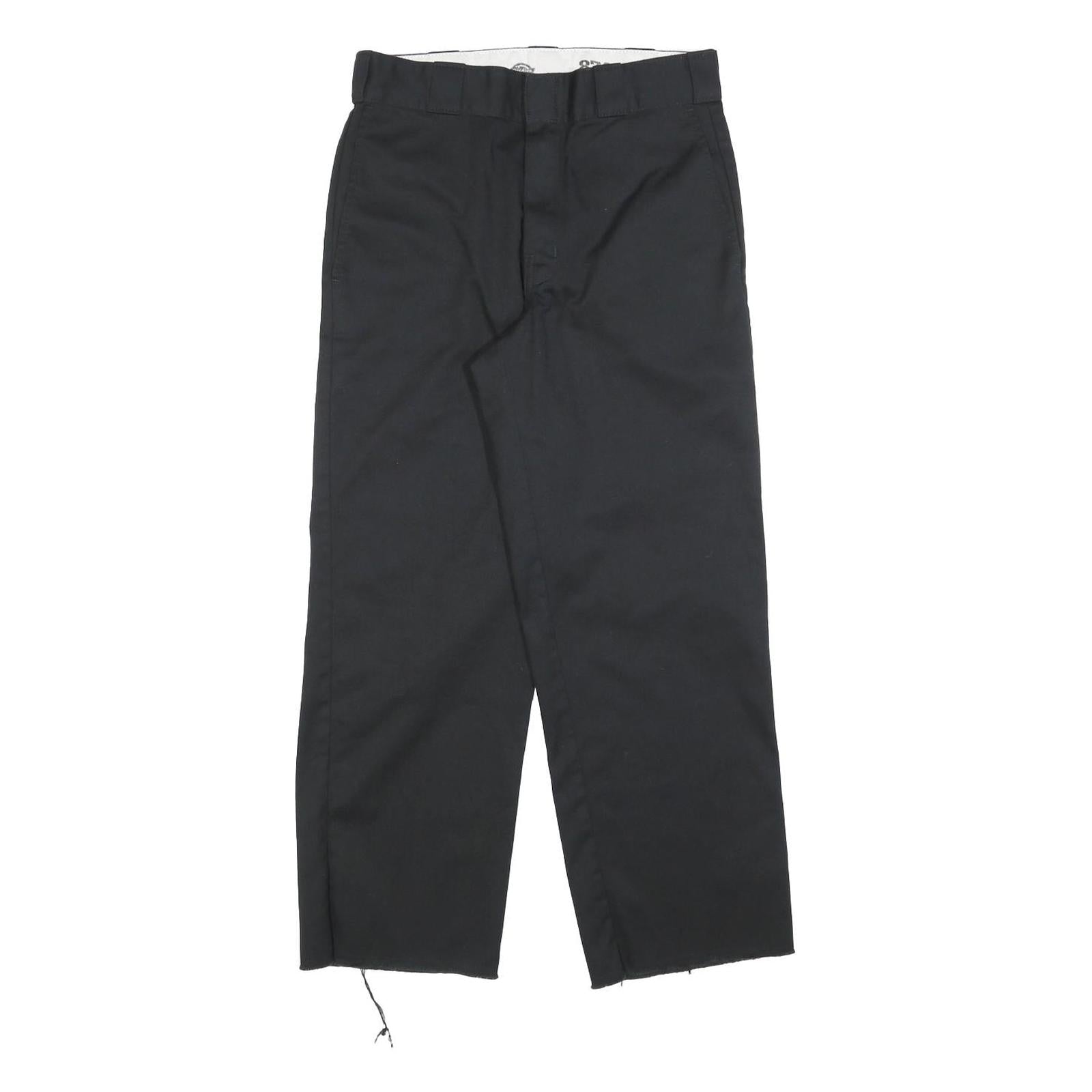 DICKIES Mens Cotton Blend Black Relaxed Straight Trousers W30 L27 Workwear Zip Refurbished - N/A refurbished available on Cerqular