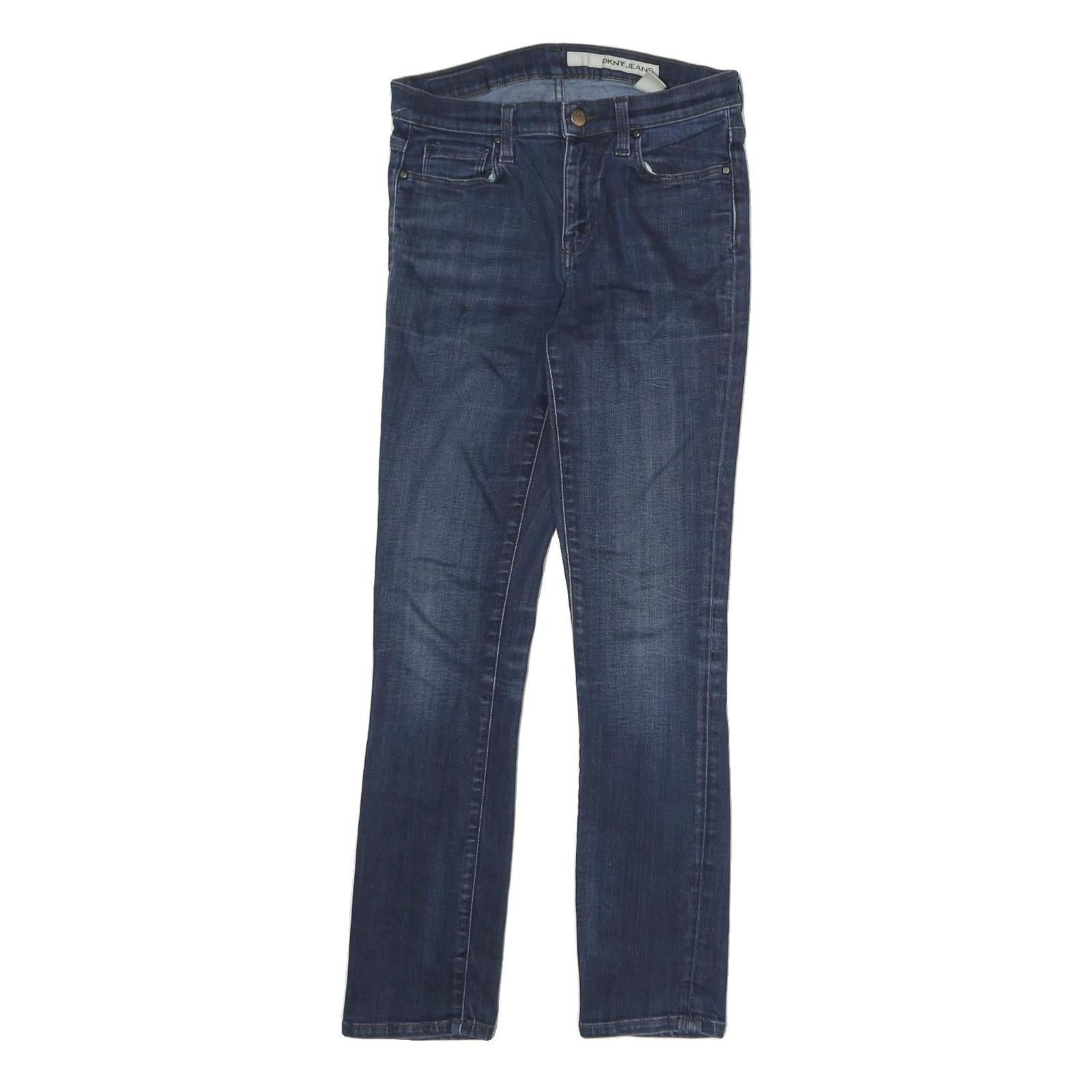 DKNY Mens Slim Blue Denim Skinny Jeans W28 L29 Cotton Blend Zip Casual Refurbished - N/A refurbished available on Cerqular