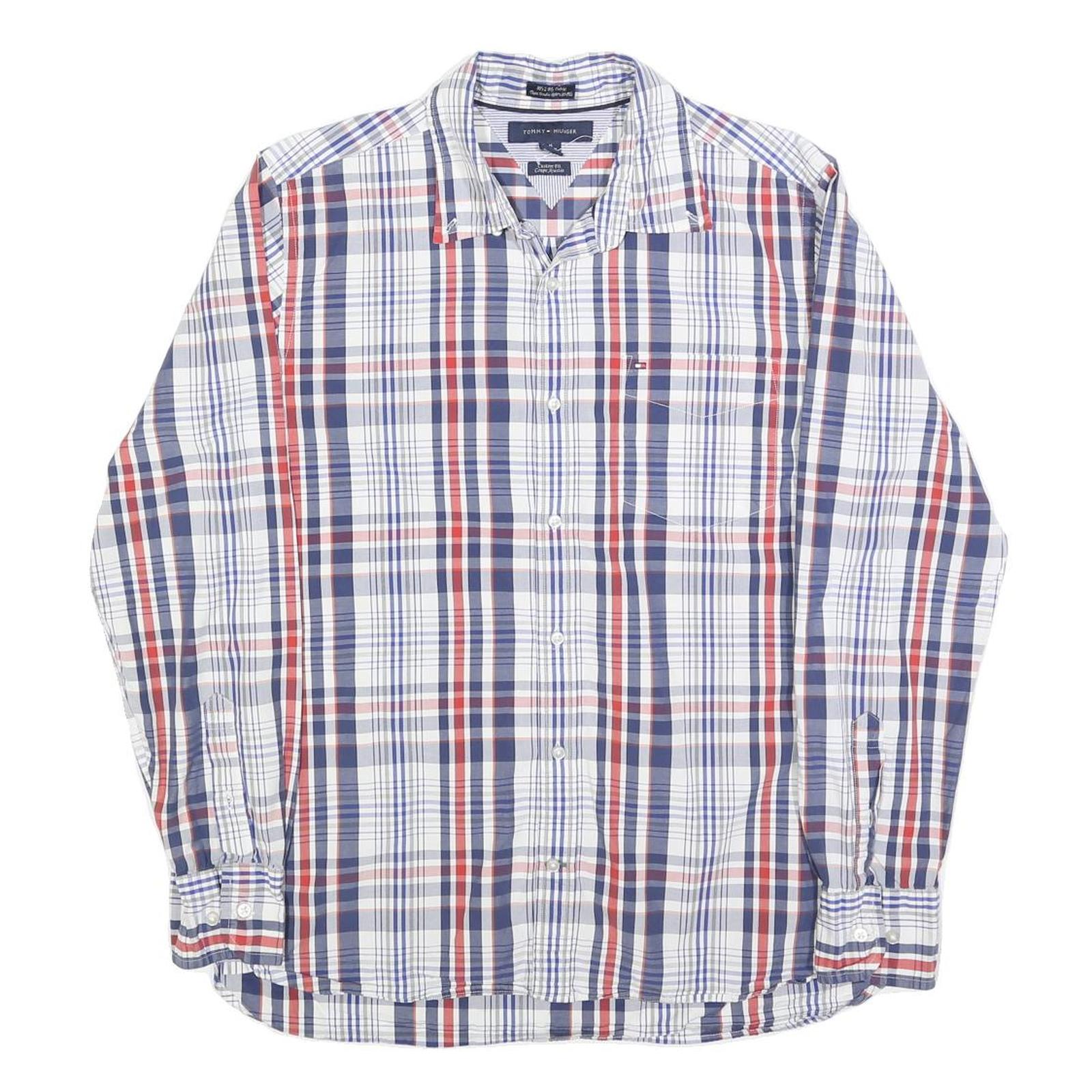 Buy TOMMY HILFIGER Mens Blue & Red Check Shirt M Classic Fit Button Up Casual Refurbished - $35.09 TOMMY HILFIGER Mens Blue & Red Check Shirt M Classic Fit Button Up Casual Refurbished - N/A refurbished available on Cerqular