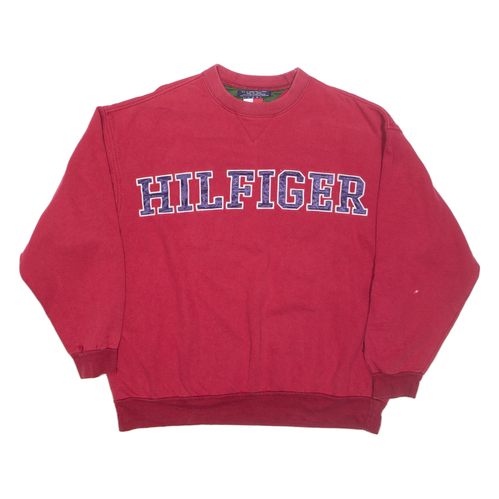 TOMMY HILFIGER Mens Sweatshirt Red XL Refurbished - N/A refurbished available on Cerqular