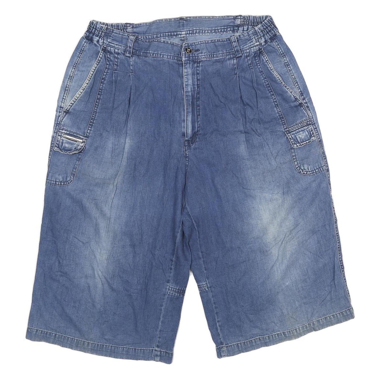 PATROL Mens Shorts Blue Denim Casual XL W32 Cotton Blend Comfortable Refurbished - N/A refurbished available on Cerqular