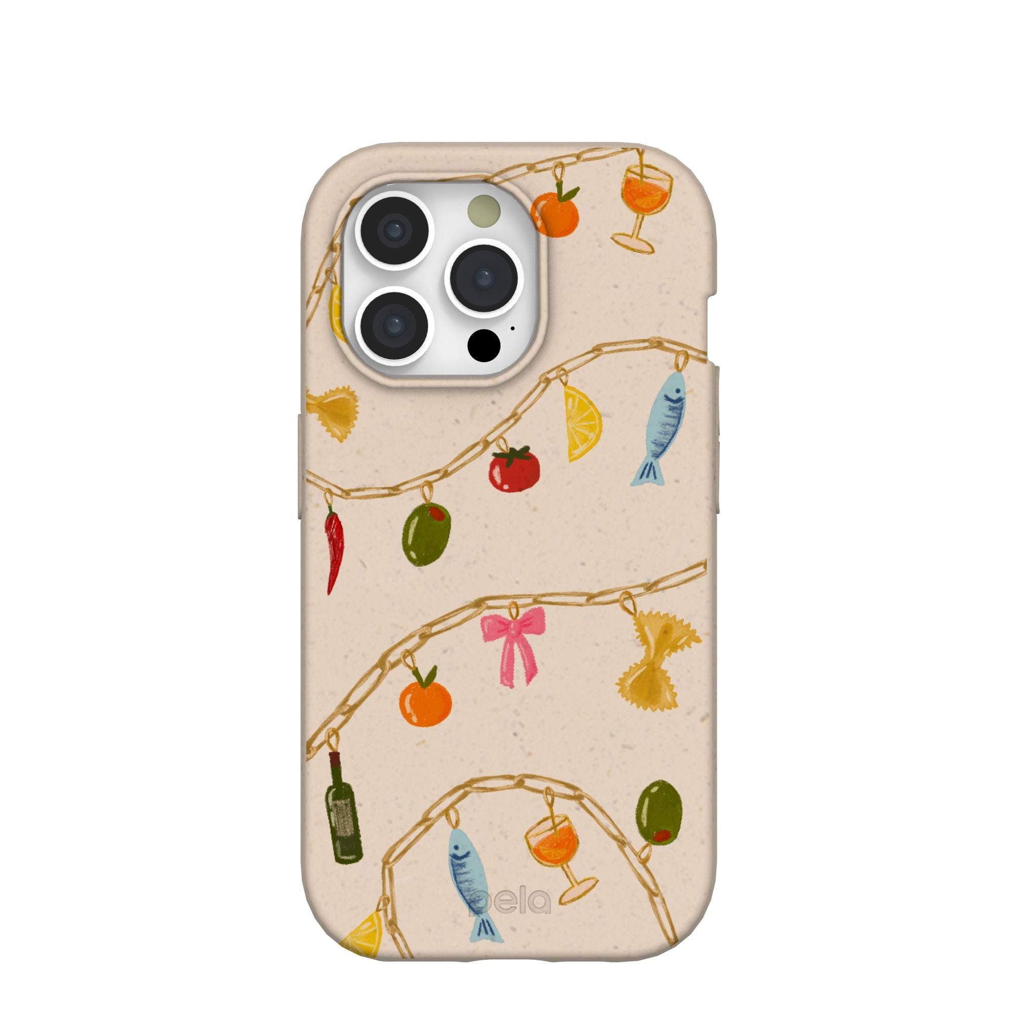 Seashell Dolce Summer iPhone 15 Pro Case Refurbished - Pela Case refurbished available on Cerqular