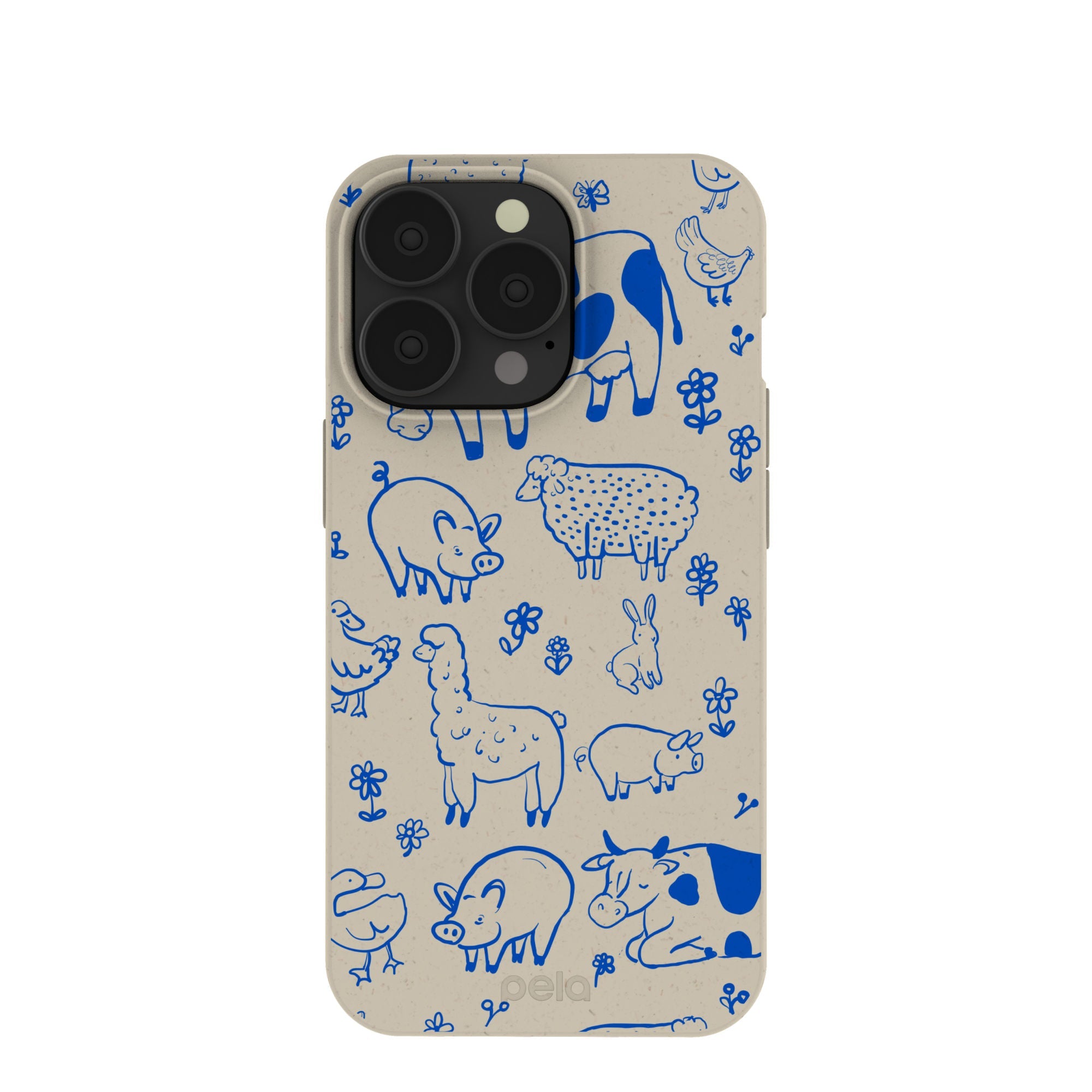 London Fog Happy Farmyard iPhone 13 Pro Case Refurbished - Pela Case refurbished available on Cerqular