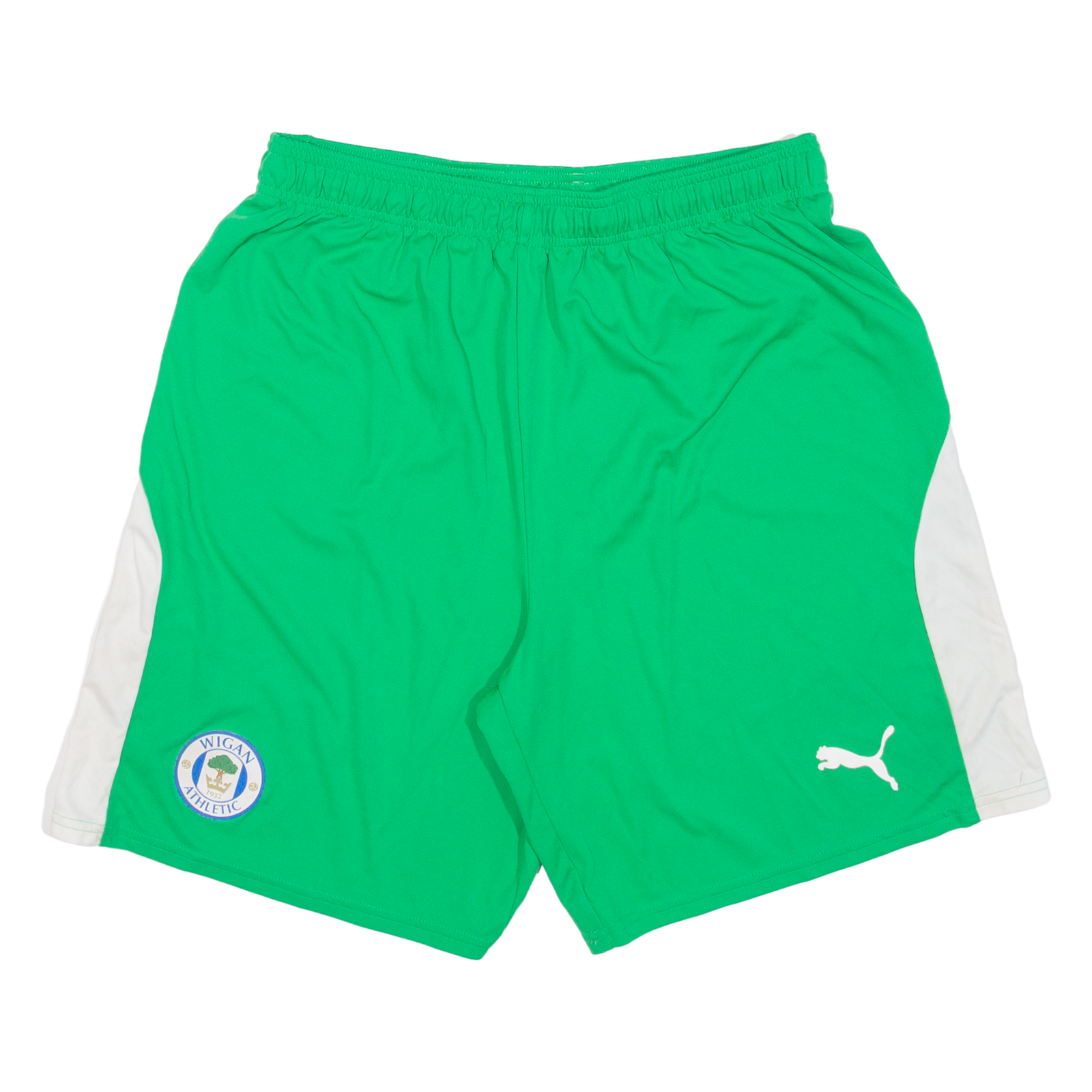 PUMA Wigan Athletic Mens Sports Shorts Green L W28 Refurbished - N/A refurbished available on Cerqular