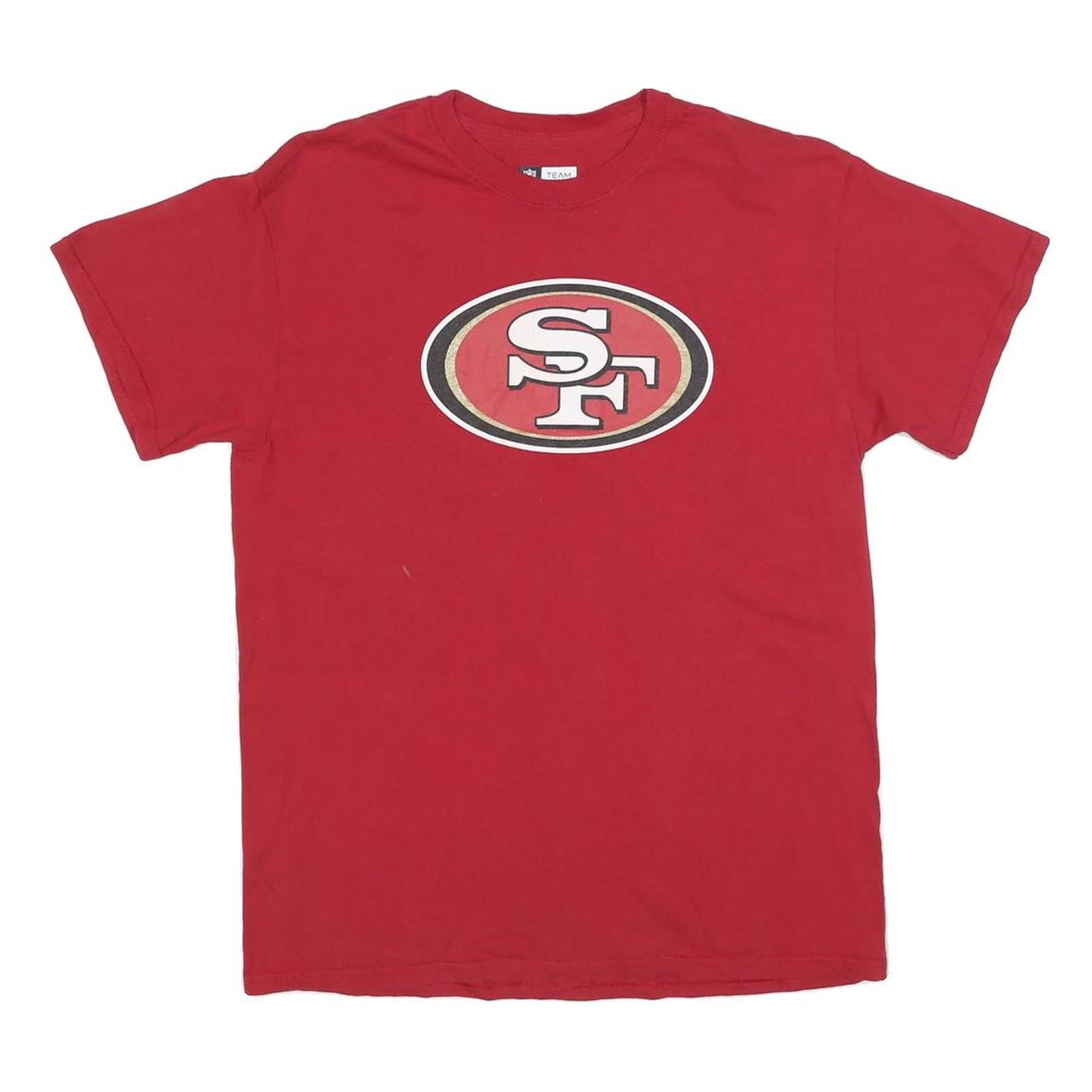 NFL Mens Red San Francisco 49ers Graphic T-Shirt M Short Sleeve Crew Neck Refurbished - N/A refurbished available on Cerqular