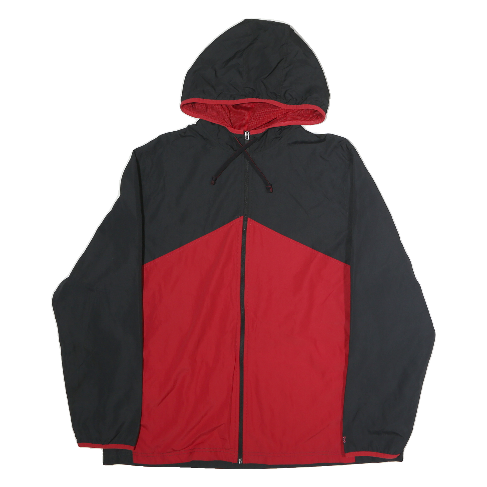 STARTER Mens Black & Red Zip Up Hooded Track Jacket 2XL Polyester Blend Refurbished - N/A refurbished available on Cerqular