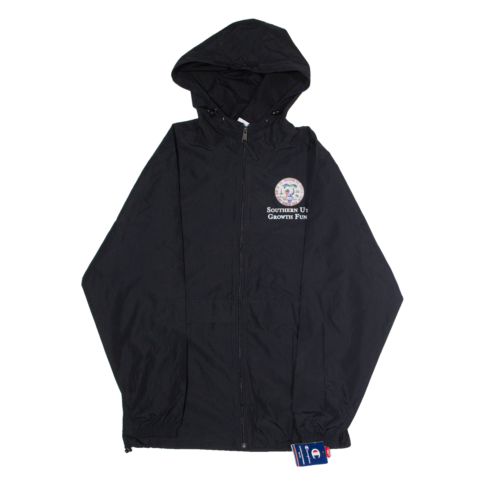 CHAMPION Southern Ute Growth Fund Mens Rain Jacket Black USA Hooded S Refurbished - N/A refurbished available on Cerqular