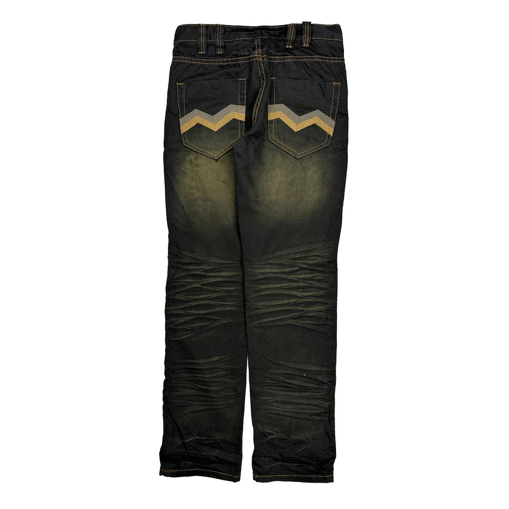 Unbranded Slim Fit Jeans - 30W 30L Black Cotton Refurbished - Thrifted (note: this is a term often used to describe second- refurbished available on Cerqular