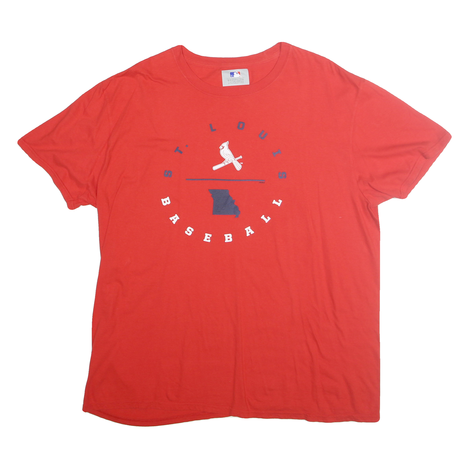 GENUINE MERCHANDISE Mens Red St Louis Baseball T-Shirt L Short Sleeve Crew Neck Refurbished - N/A refurbished available on Cerqular