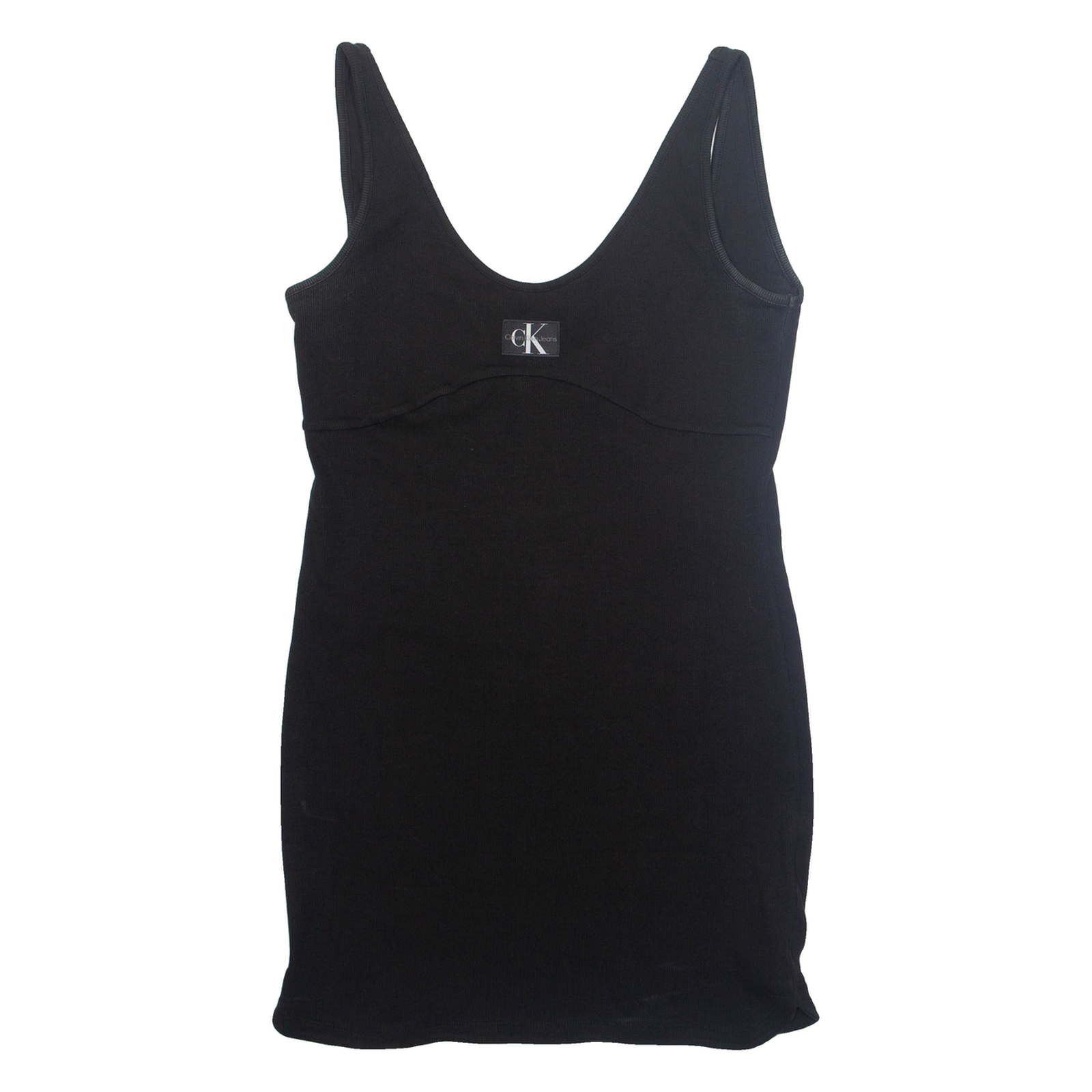 CALVIN KLEIN Womens Tank Dress Black Sleeveless Short XL Refurbished - N/A refurbished available on Cerqular