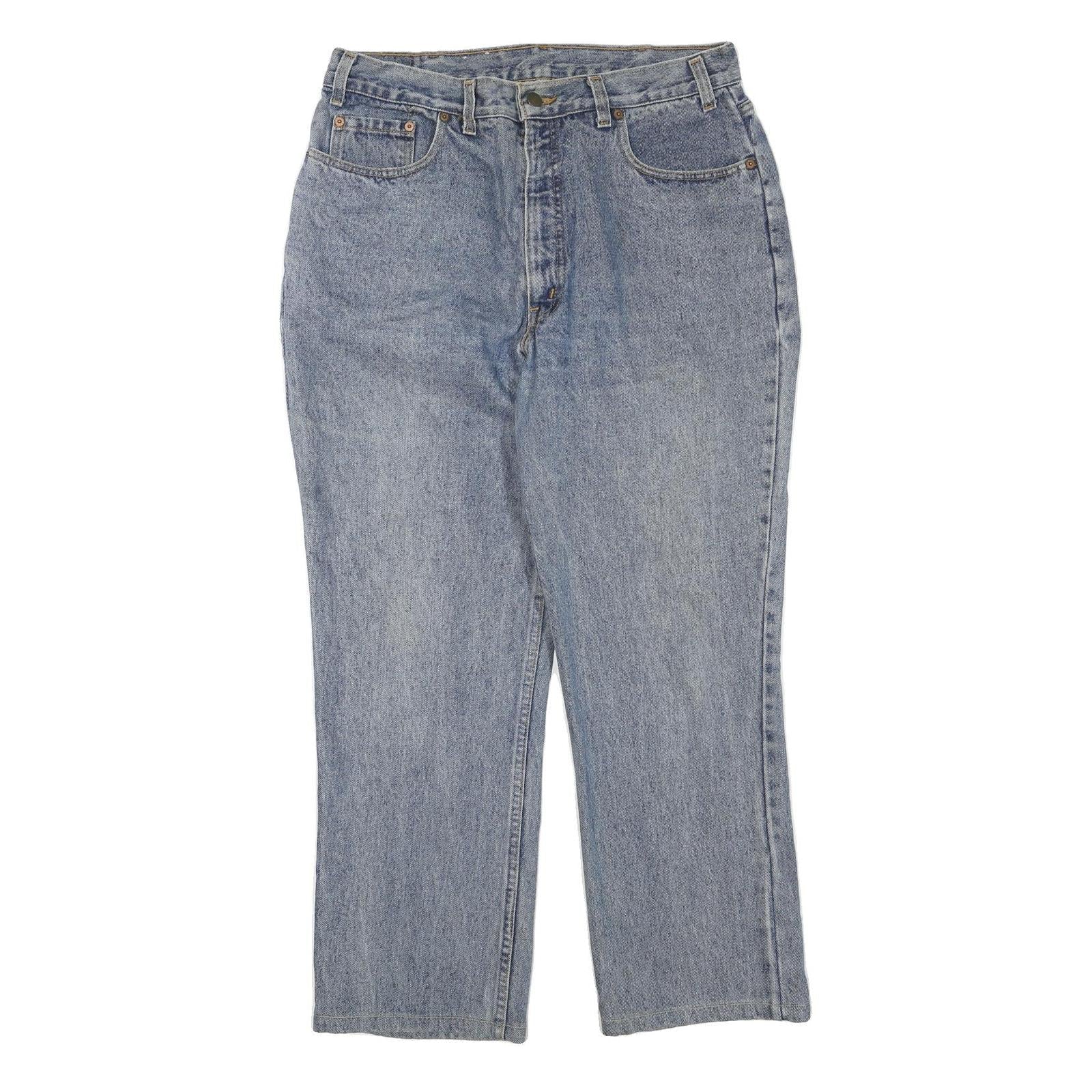 LEVI'S Womens Regular Fit Straight Leg Denim Medium Wash W34 L27 Classic Blue Refurbished - N/A refurbished available on Cerqular