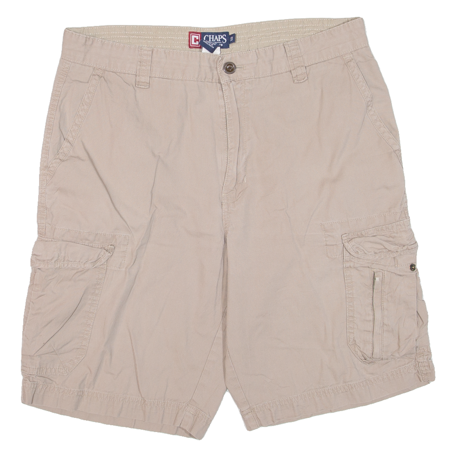 CHAPS Mens Cargo Shorts Beige M W33 Refurbished - N/A refurbished available on Cerqular