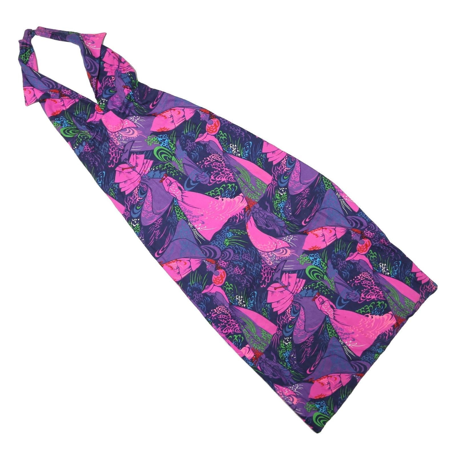 Womens Purple & Pink Floral Halter Dress Cotton Blend Midi Size S Summer Refurbished - N/A refurbished available on Cerqular