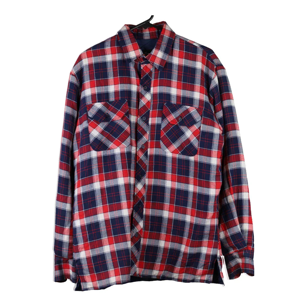 Buy Unbranded Checked Flannel Shirt - Medium Red Cotton Refurbished - $10.71 Unbranded Checked Flannel Shirt - Medium Red Cotton Refurbished - Thrifted (note: this is a term often used to describe second- refurbished available on Cerqular