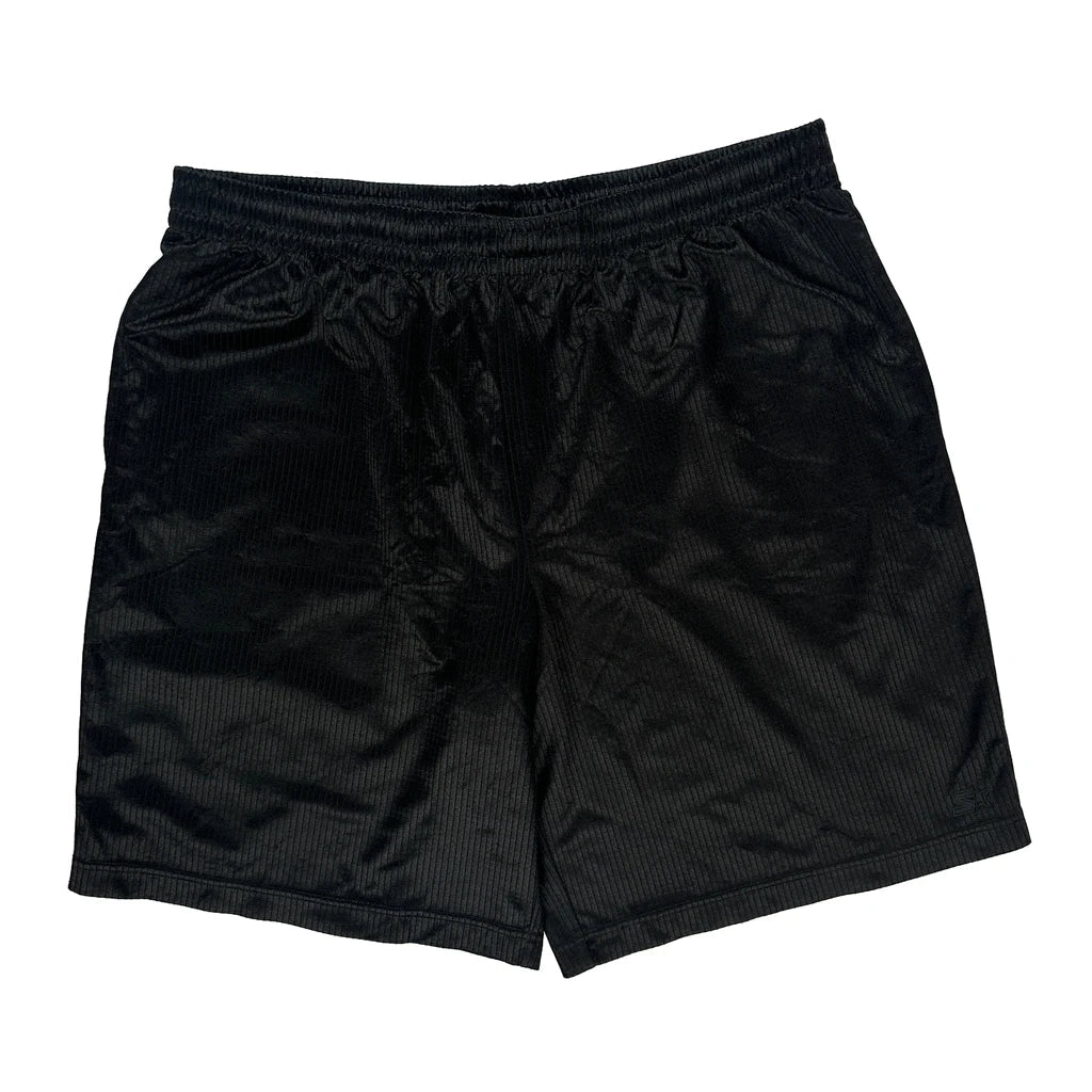 Starter Sport Shorts - Large Black Polyester Refurbished - Thrifted (note: this is a term often used to describe second- refurbished available on Cerqular