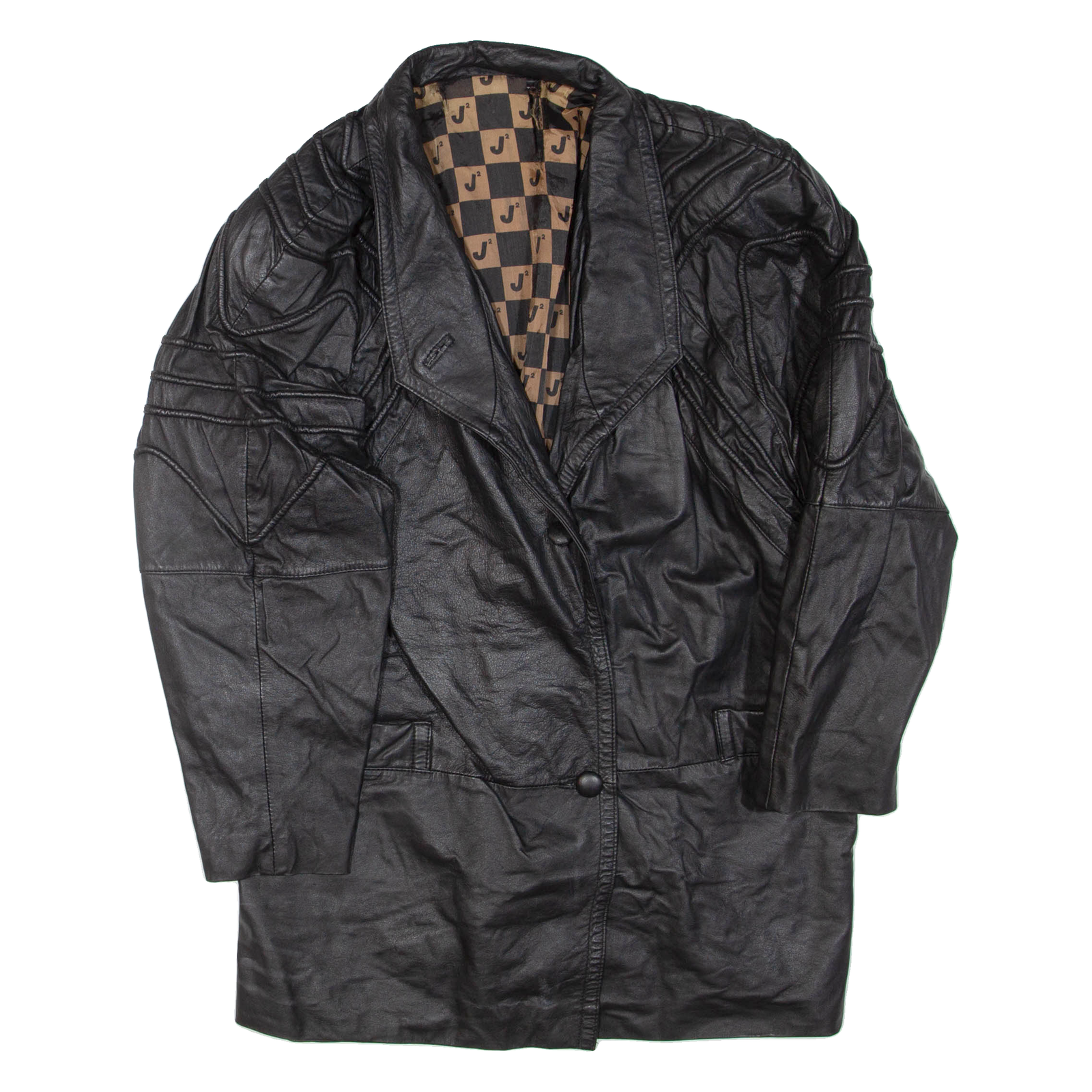 Womens Jacket Black Faux Leather L Refurbished - N/A refurbished available on Cerqular
