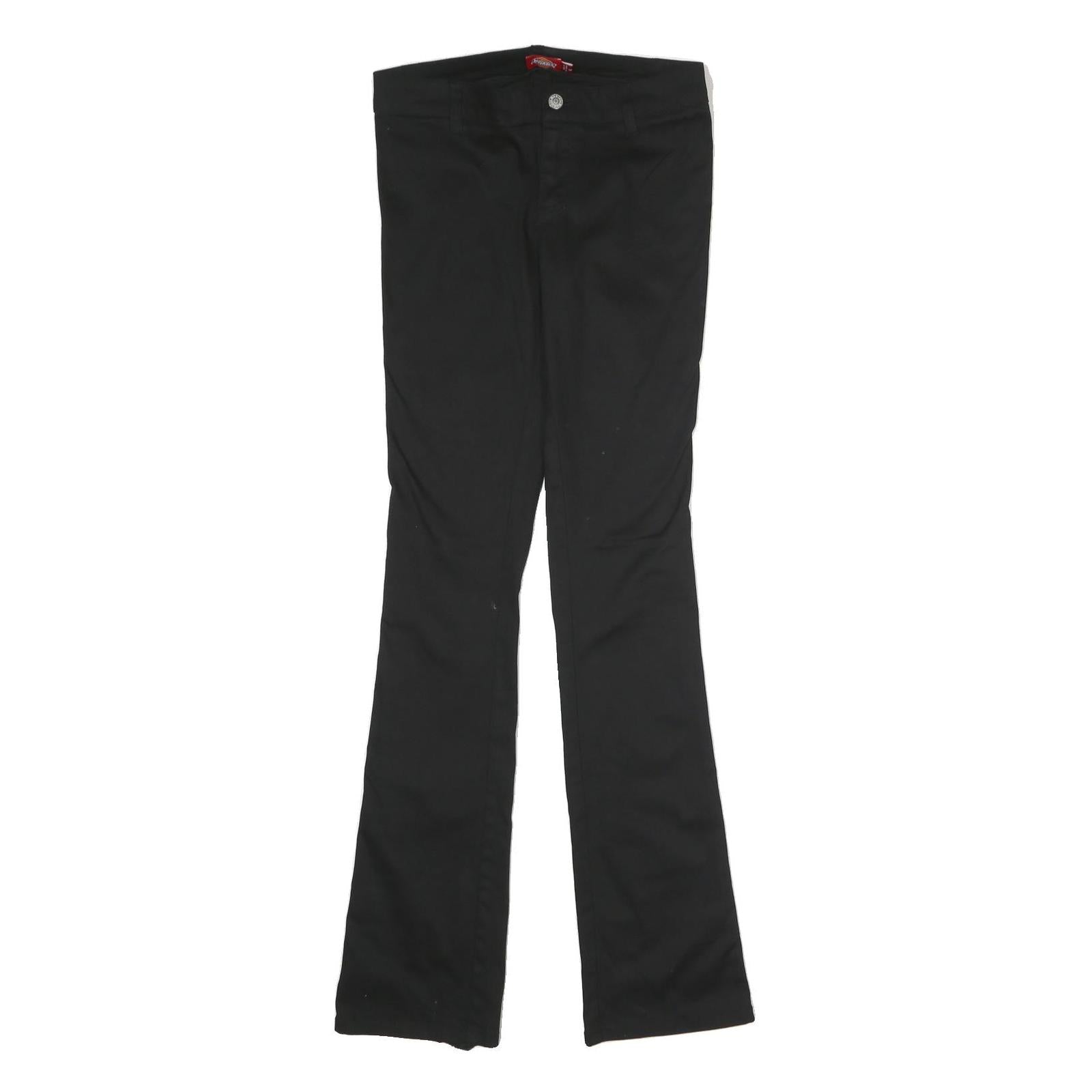 DICKIES Womens Cotton Blend Black Slim Bootcut Trousers W28 L33 Workwear Refurbished - N/A refurbished available on Cerqular