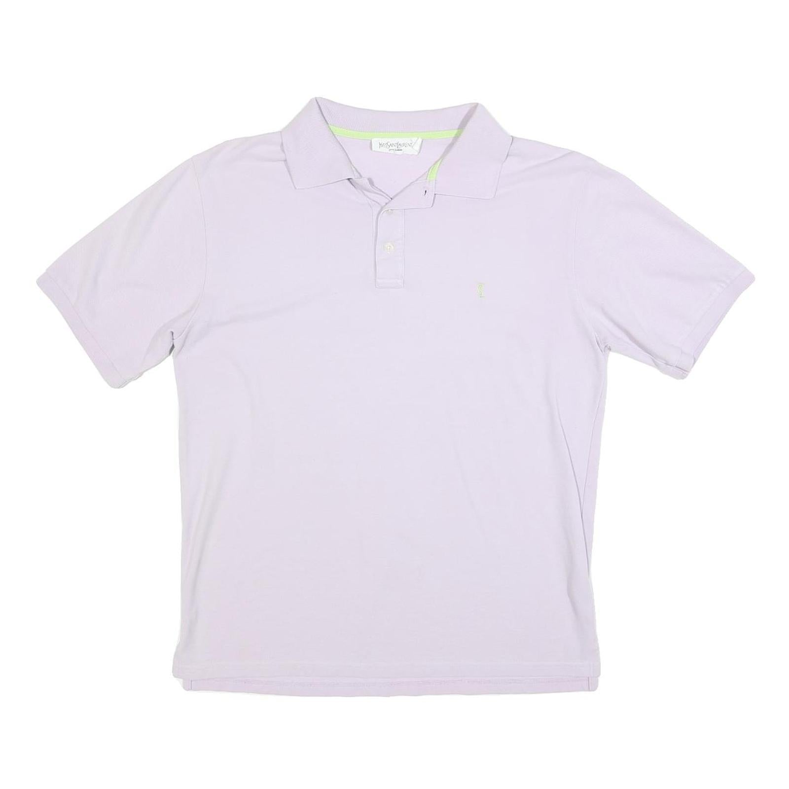 Buy YVES SAINT LAURENT Mens Purple Short Sleeve Plain Polo Shirt L Designer Luxury Refurbished - $42.89 YVES SAINT LAURENT Mens Purple Short Sleeve Plain Polo Shirt L Designer Luxury Refurbished - N/A refurbished available on Cerqular