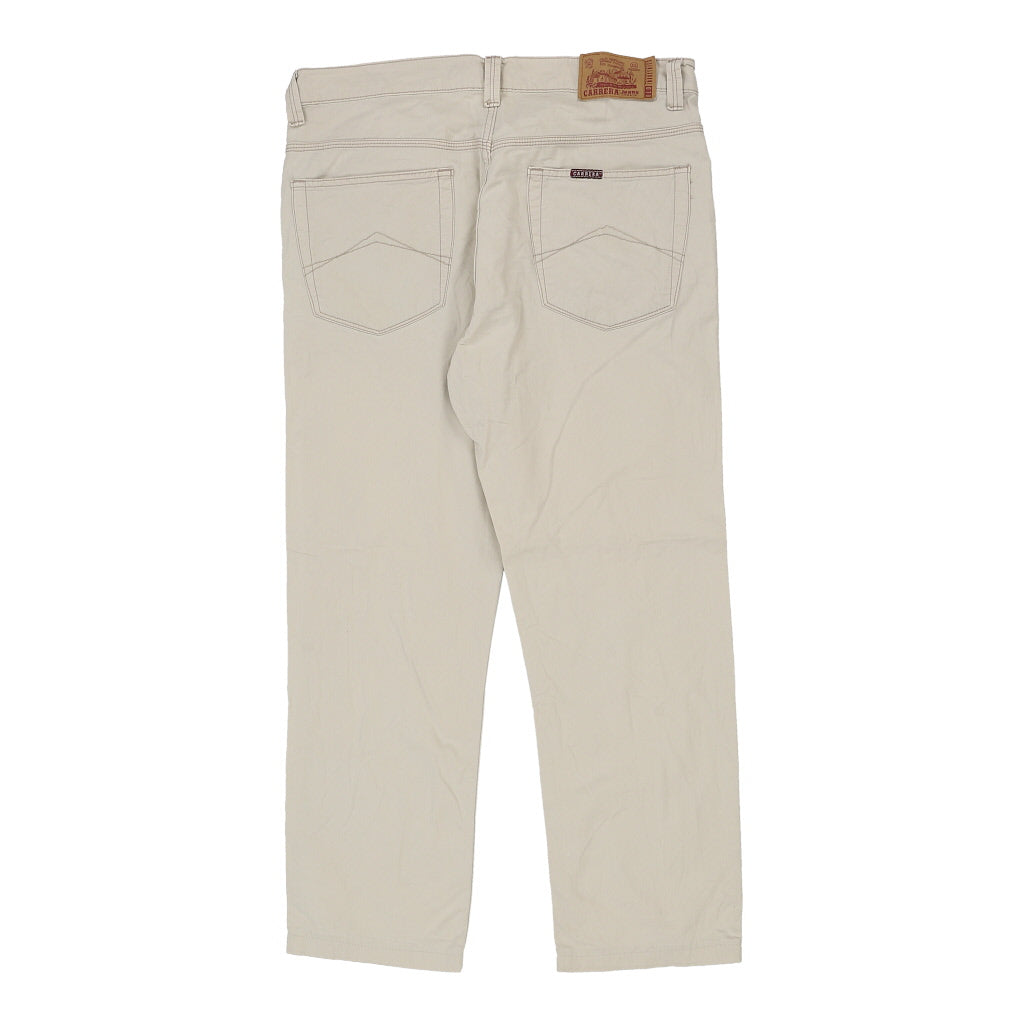Buy Carrera Jeans - 38W 28L Cream Cotton Refurbished - $16.87 Carrera Jeans - 38W 28L Cream Cotton Refurbished - Thrifted (note: this is a term often used to describe second- refurbished available on Cerqular